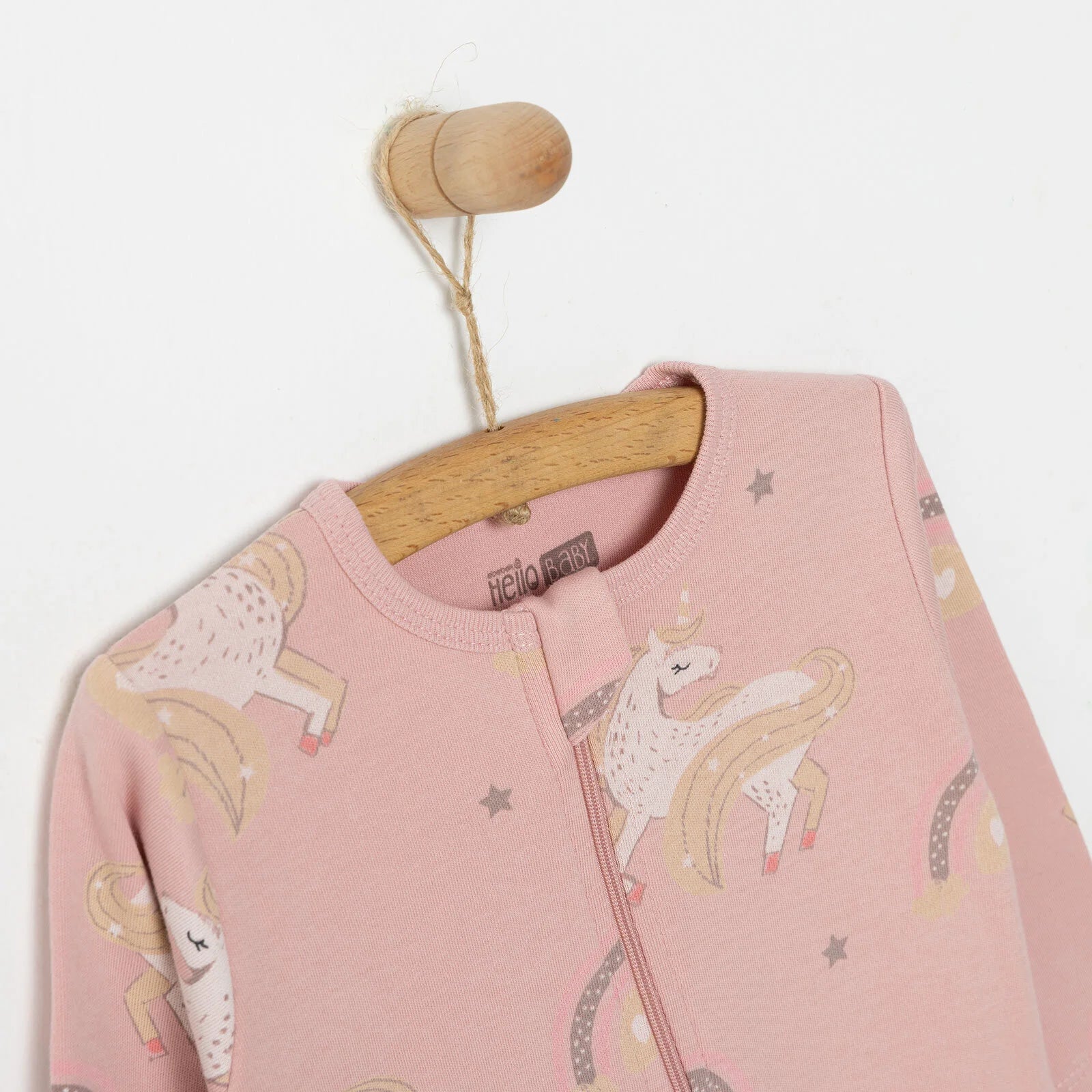 HelloBaby Baby Girl Zippered Footless Jumpsuit - Pink - ebebek - Black Friday