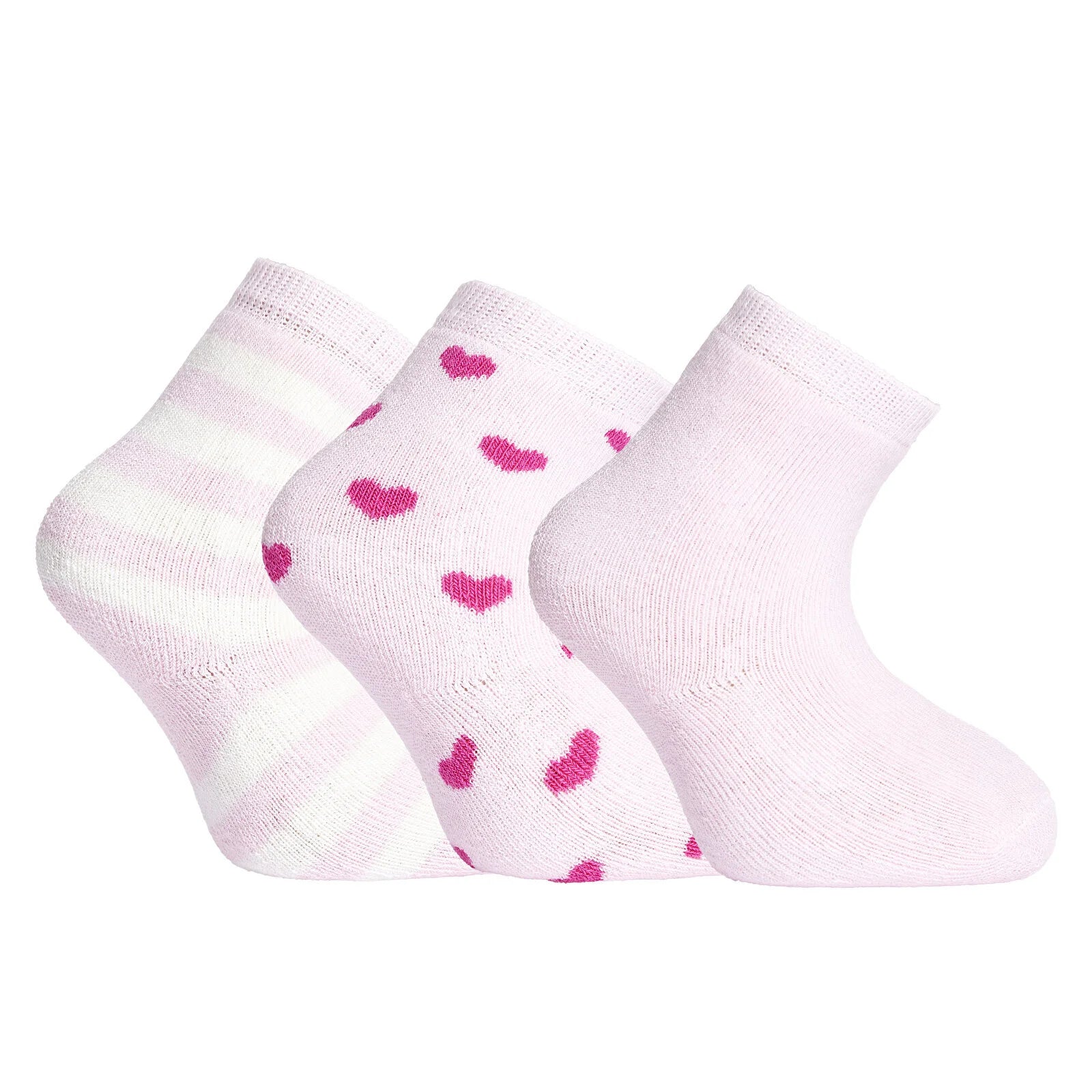 HelloBaby Baby Girl Chenille Socks 3 Pcs - Pink - ebebek - Black Friday