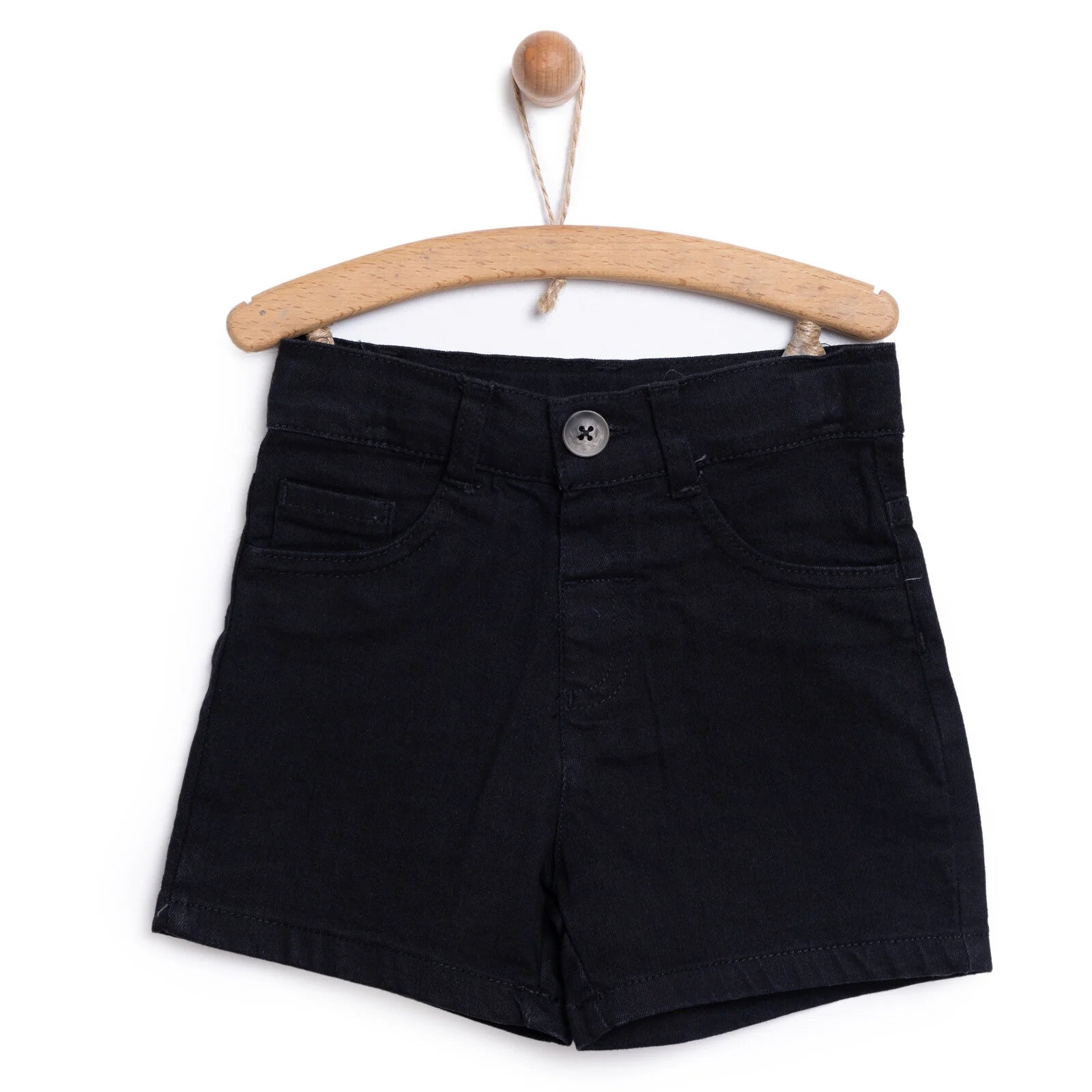 HelloBaby Unisex Baby Denim Short - Black - ebebek - Black Friday