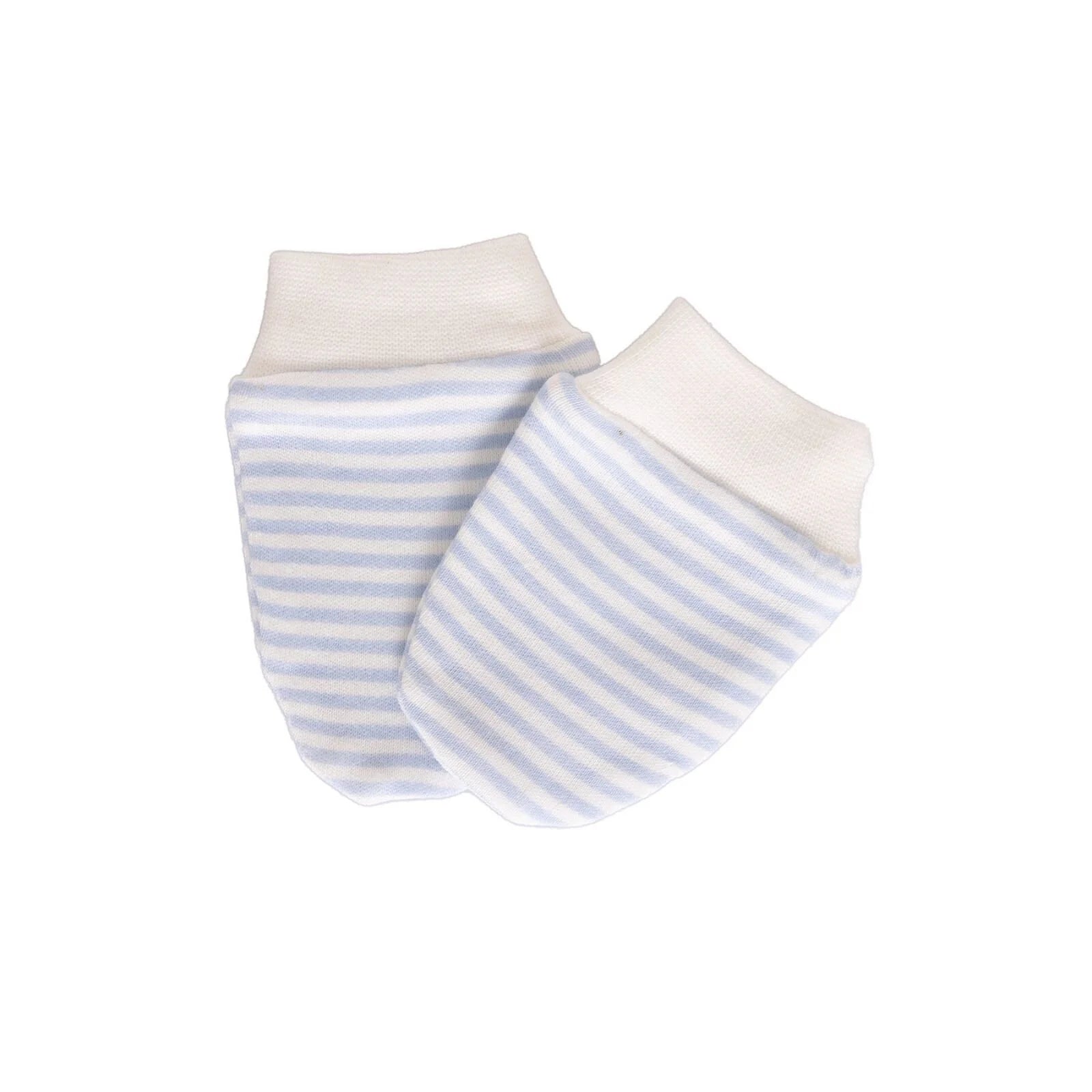 HelloBaby Newborn Striped - Straight Mittens - Blue - HelloBaby - ebebek