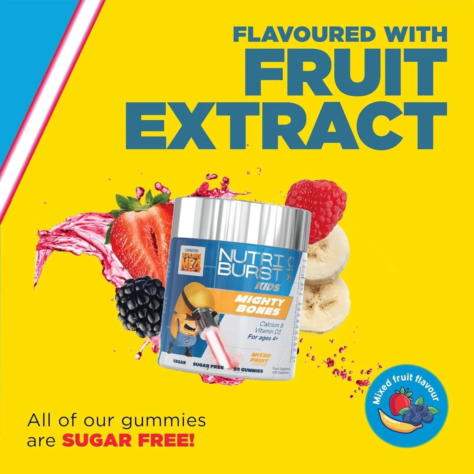 Nutriburst Minions Mighty Bones Vitamins 4+ years 60 pcs - ebebek - Black Friday