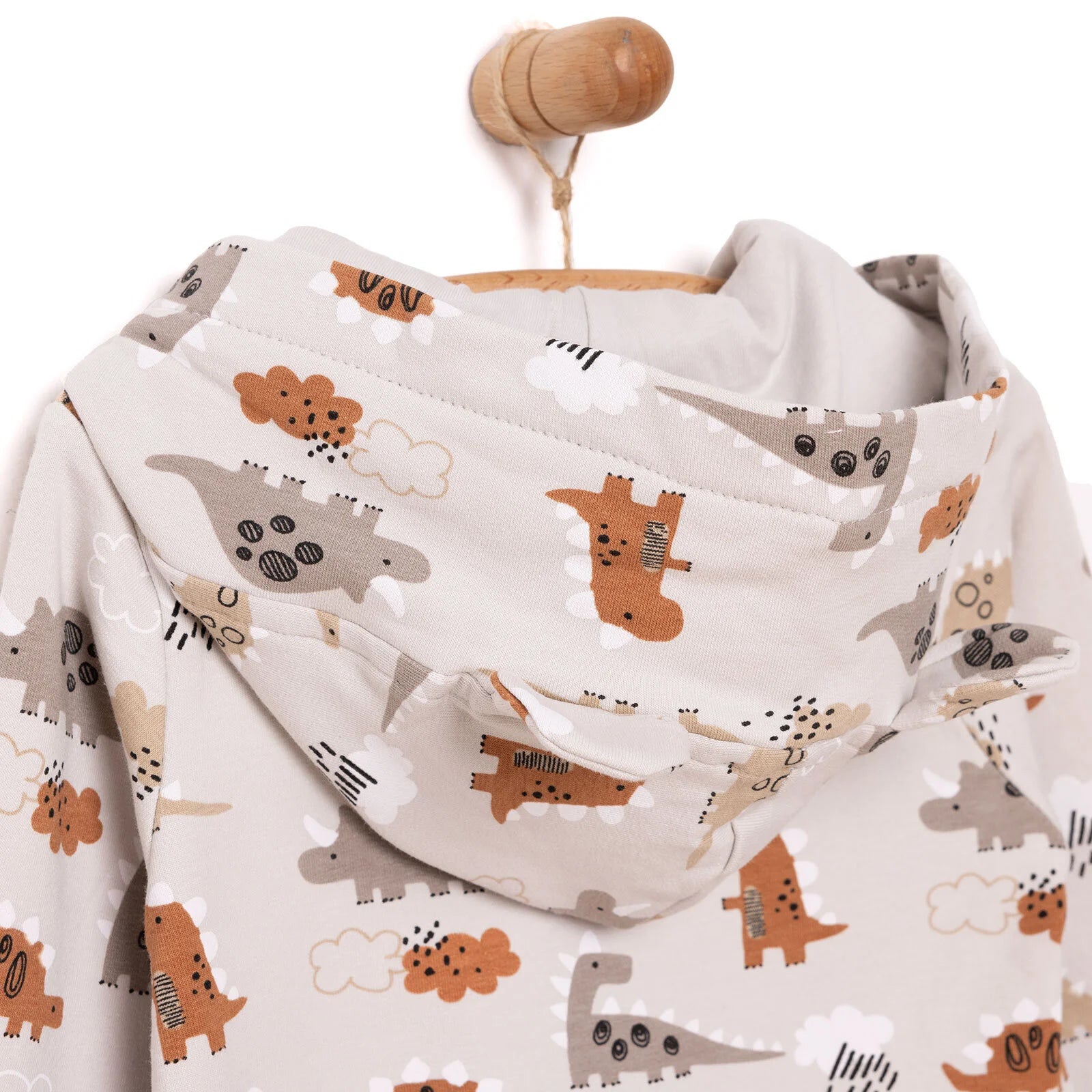 HelloBaby Newborn Hooded Jumpsuit - Grey - ebebek - Black Friday