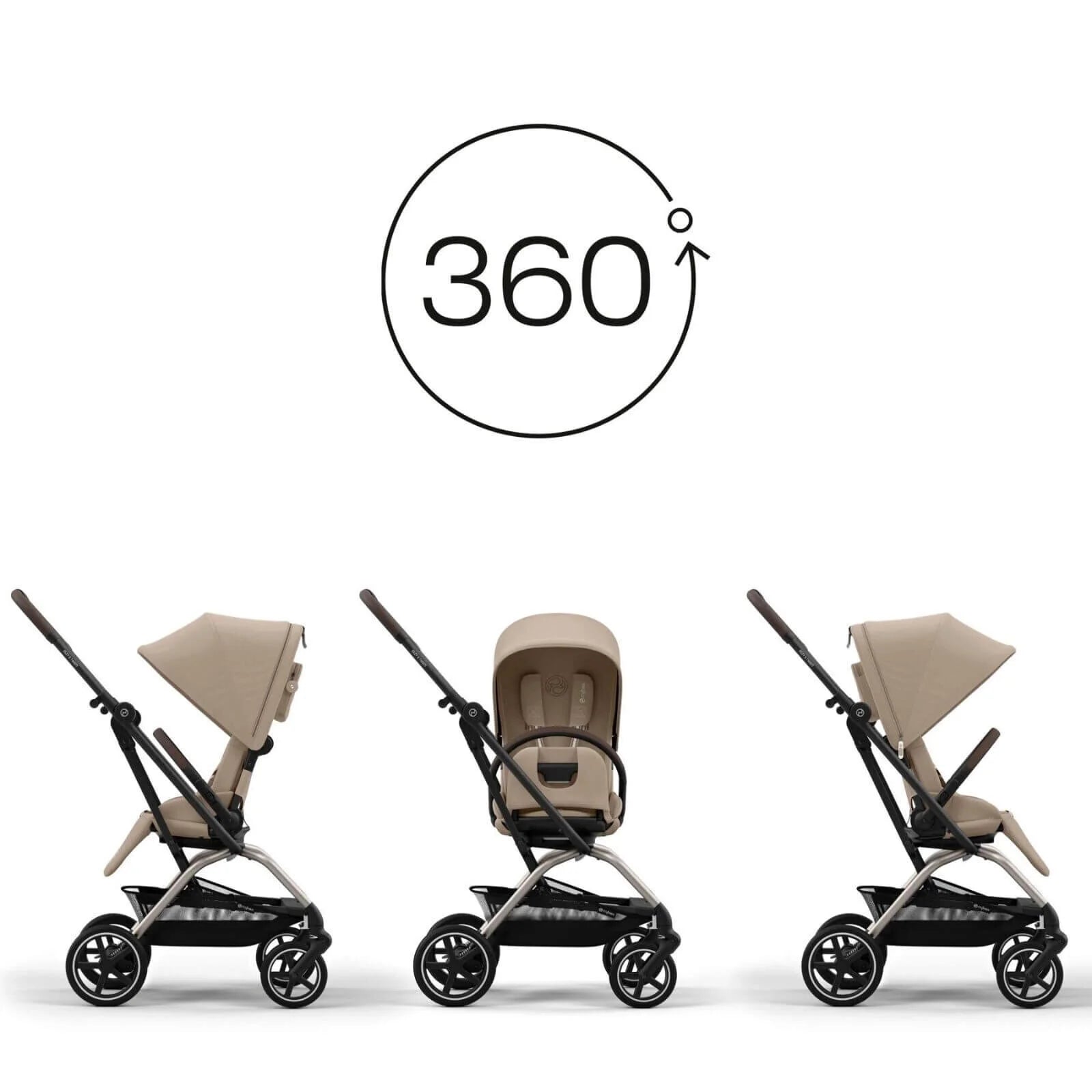 Cybex Eezy S Twist+2 Pushchair - Almond Beige - ebebek - Black Friday