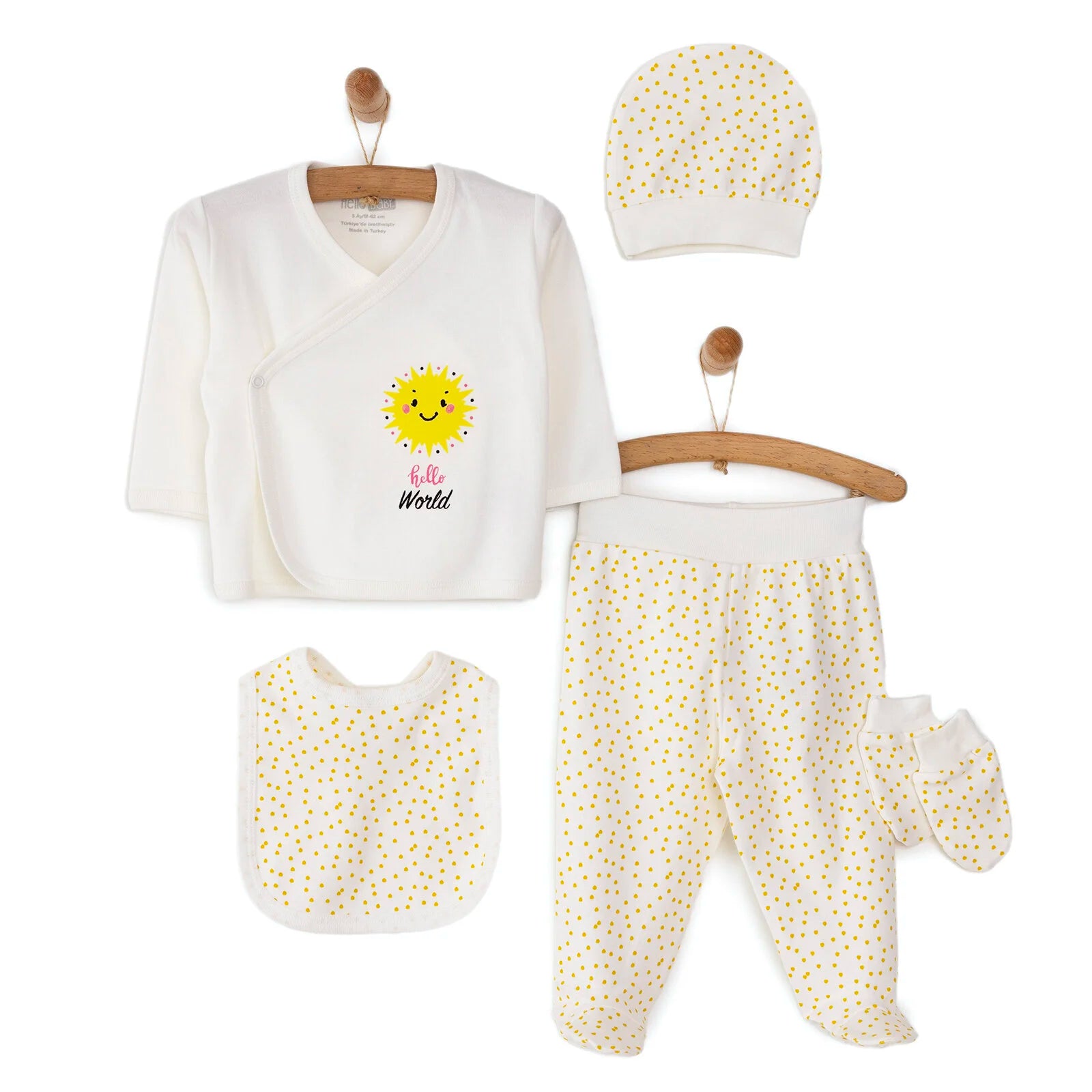 HelloBaby Sunshine 5 - Piece Newborn Set - Ecru - ebebek - Black Friday