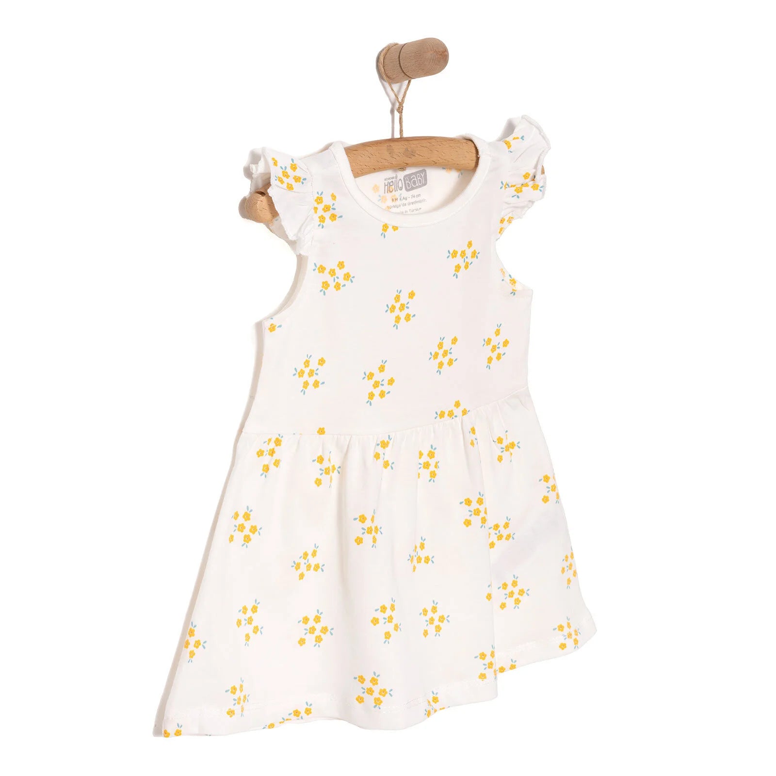 HelloBaby Basic Girl Flowers Printed DreSS - Ecru - ebebek - Black Friday