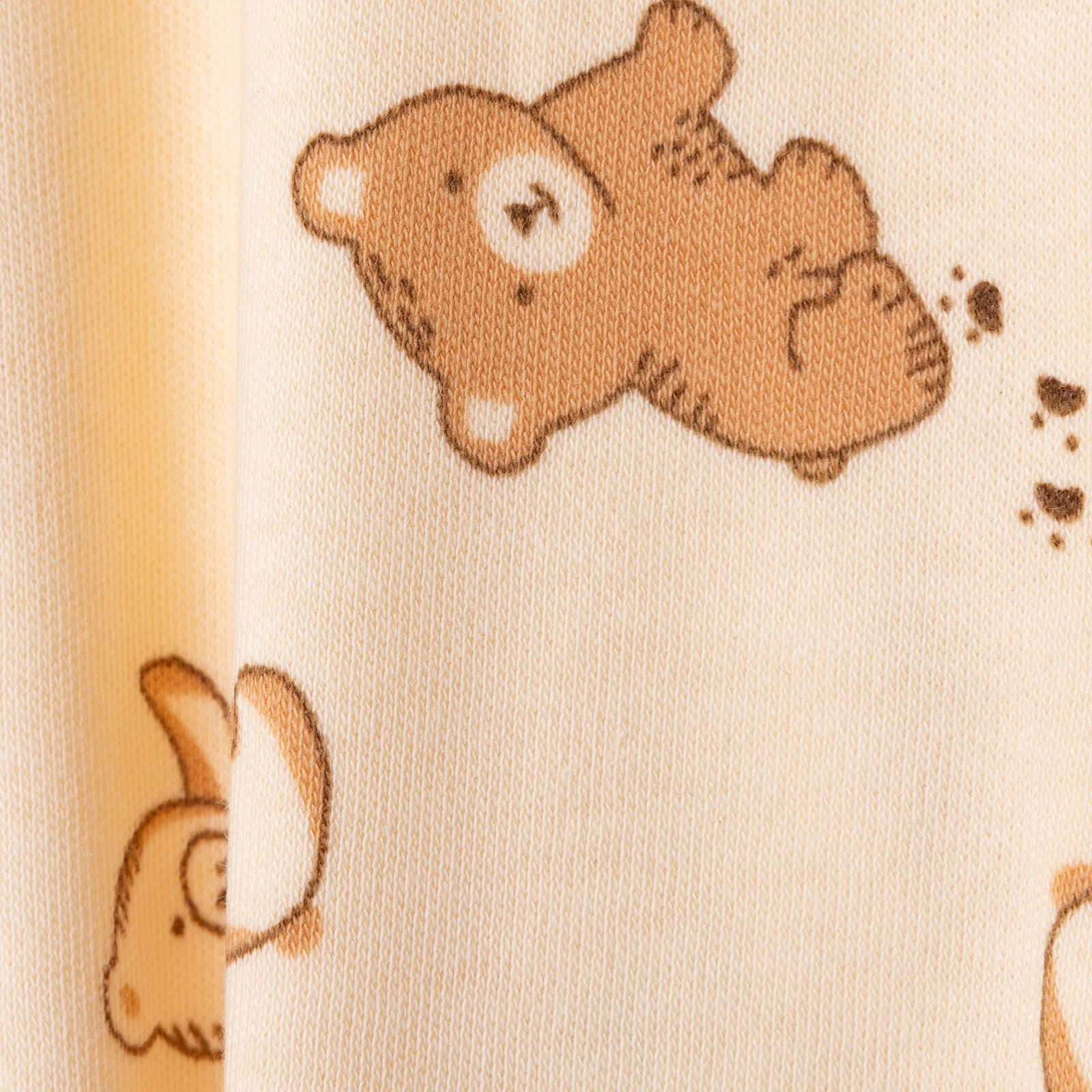 HelloBaby Newborn Footed Jumpsuit - Beige Printed - ebebek - Black Friday