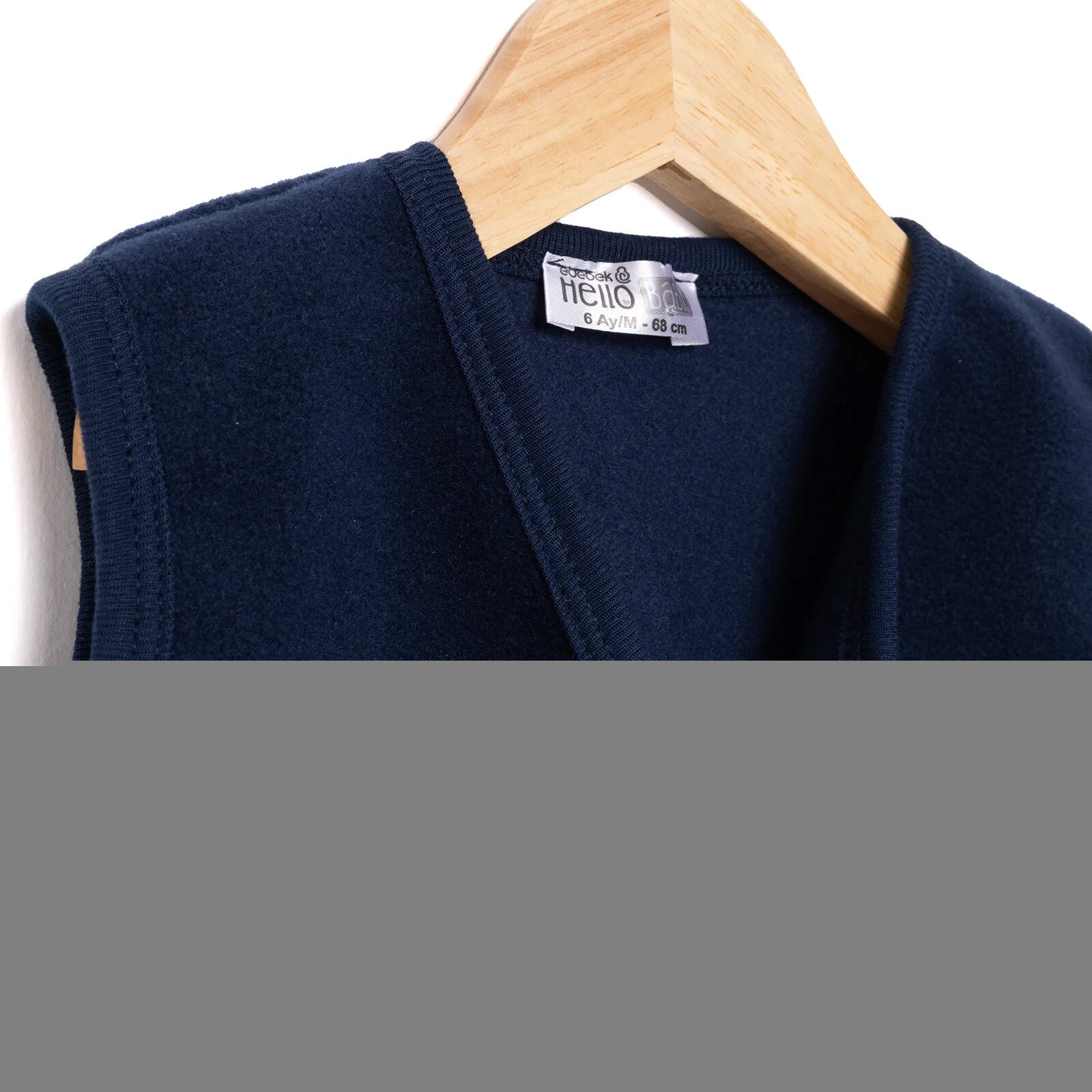 HelloBaby Basic Fleece Vest - Indigo - ebebek - Black Friday