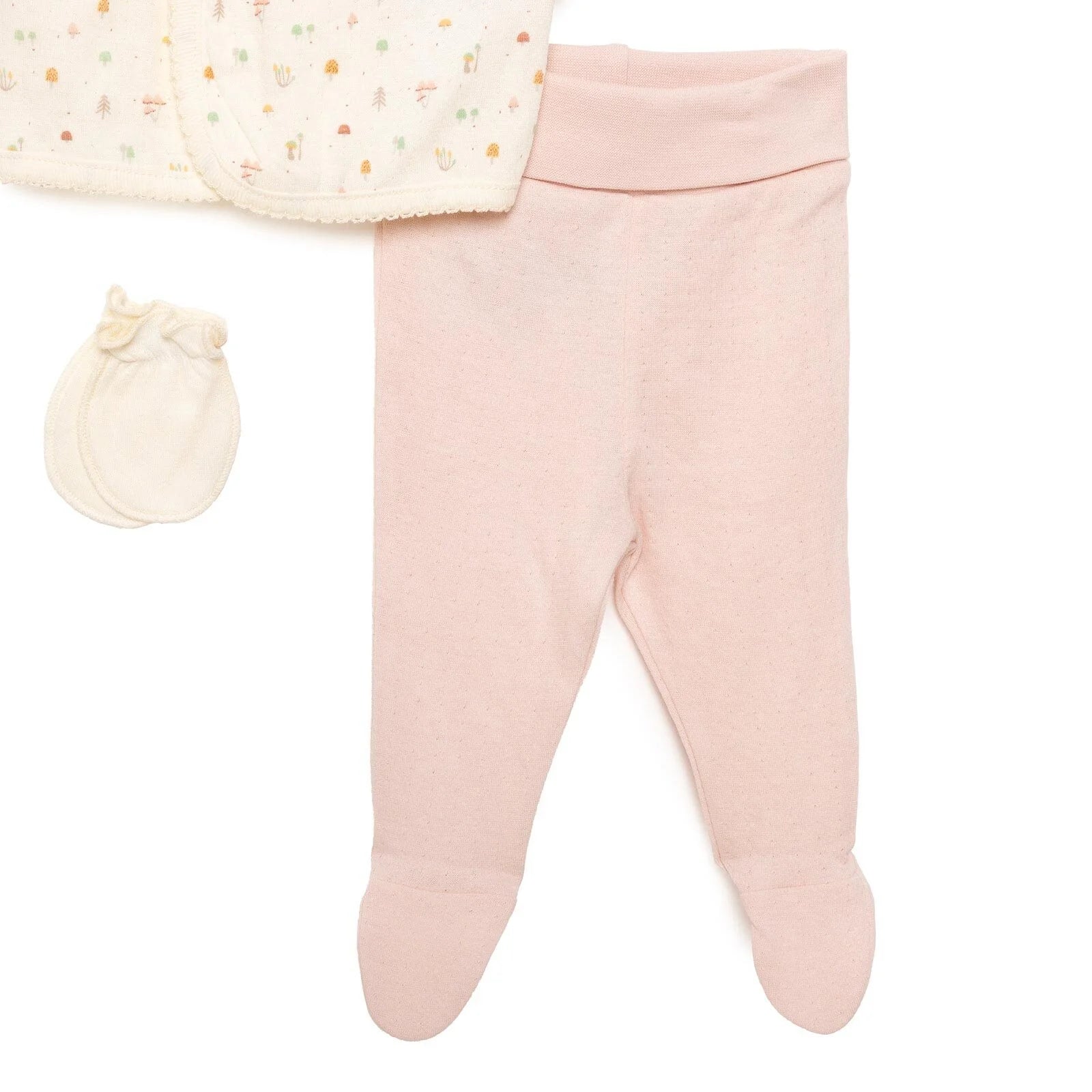 Bebetto Organic My Mushroom Girl 5 Piece Set - Light Rose - ebebek - Black Friday