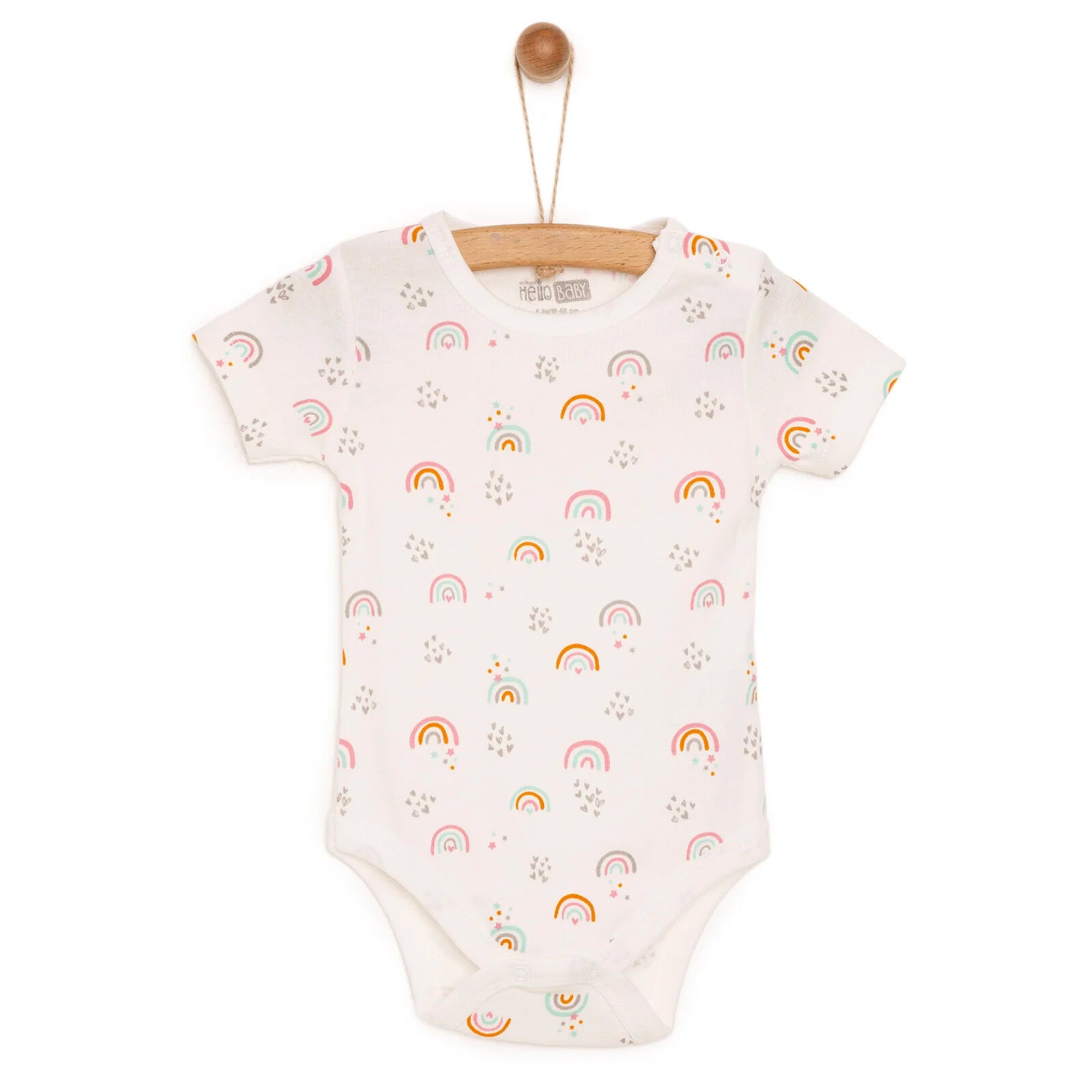 HelloBaby Baby Girl Short Sleeve Body - Ecru - ebebek - Black Friday