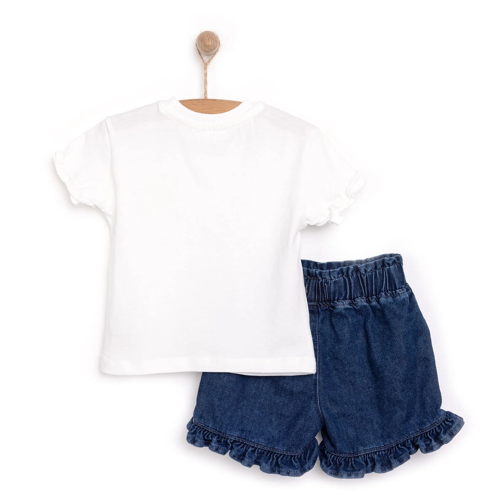 HelloBaby Daisy Girl Tshirt - Short - Ecru - ebebek - Black Friday