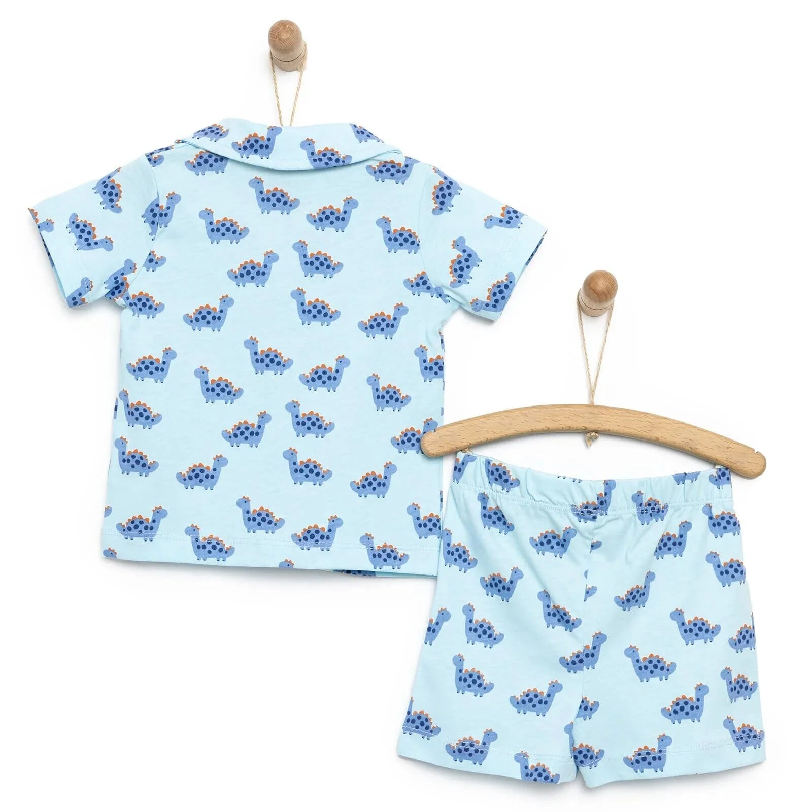 HelloBaby Baby Boy Short Sleeve Pyjamas - Turquois - ebebek - Black Friday