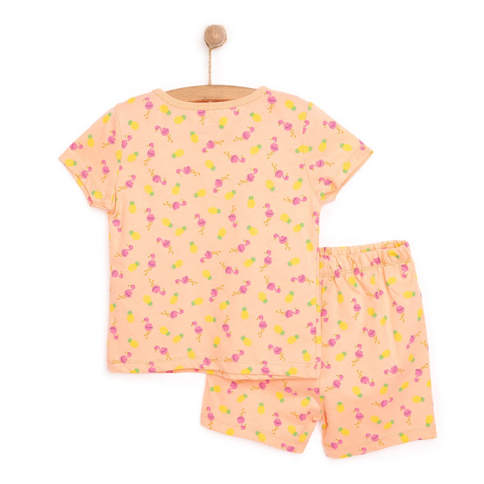 HelloBaby Baby Girl Short Sleeve Pyjamas Set - Orange - ebebek - Black Friday