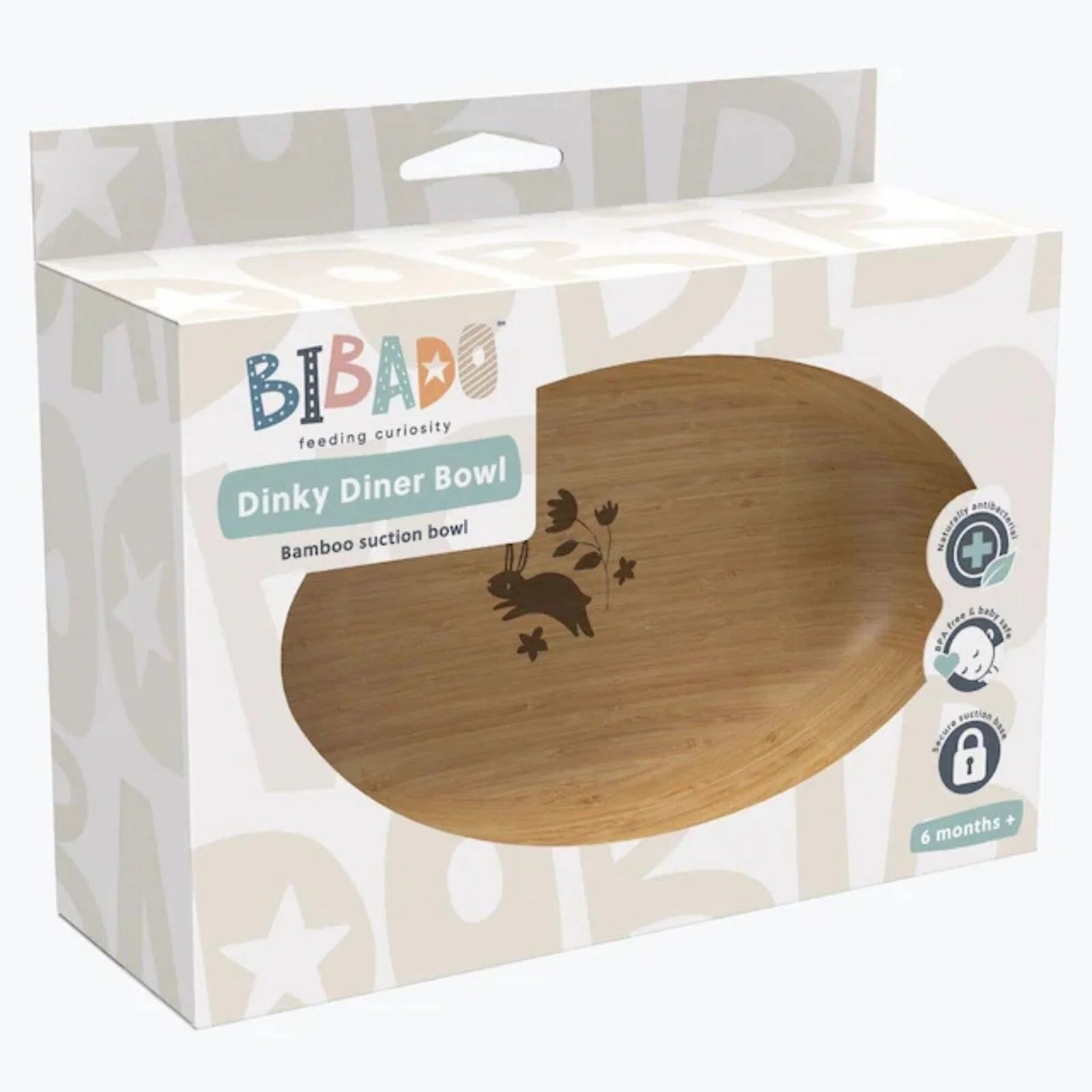 Bibado Natural Bamboo Suction Bowl - Blush - ebebek - Black Friday