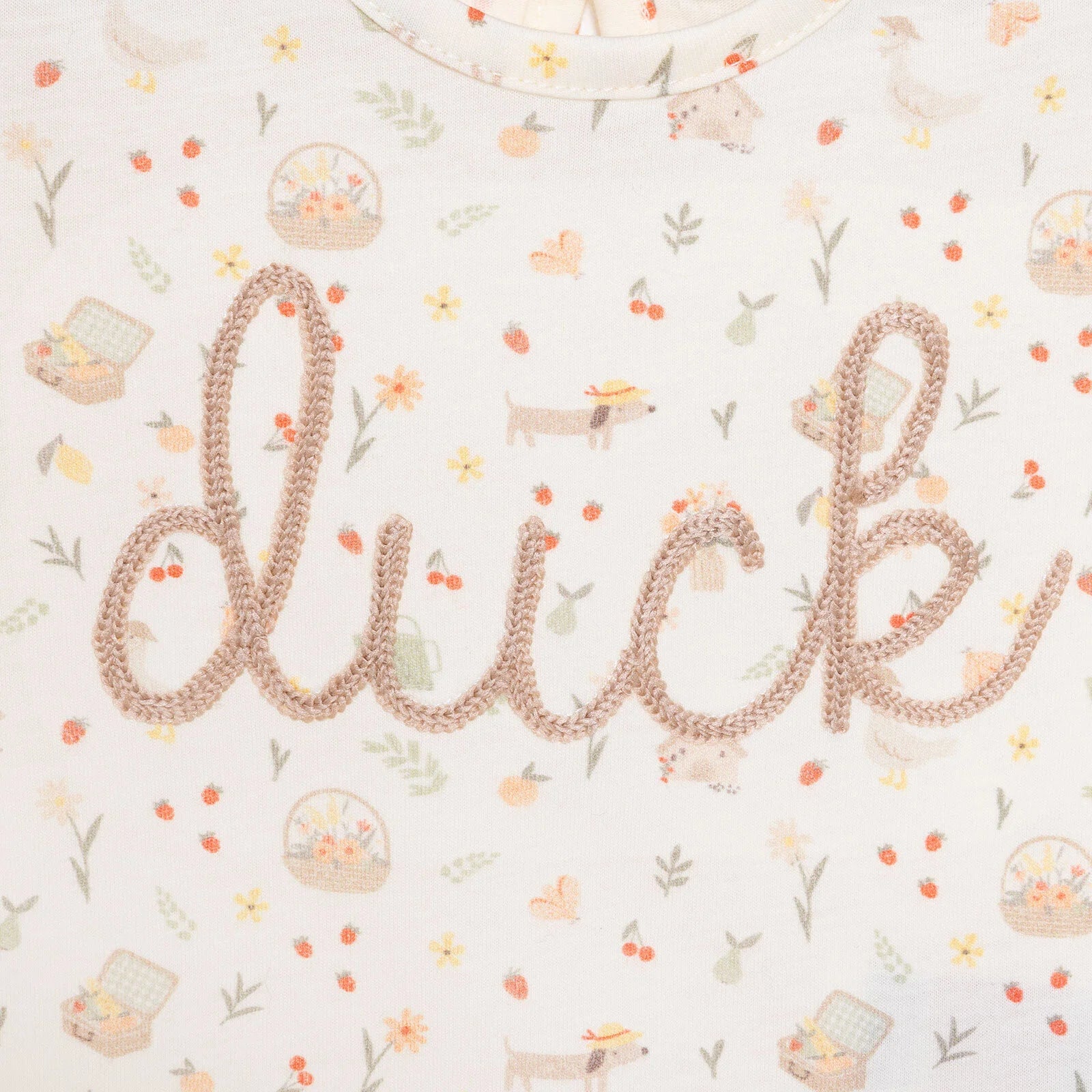 Bebetto Cute Duck Girl Tshirt - Bottom - Salmon - ebebek - Black Friday