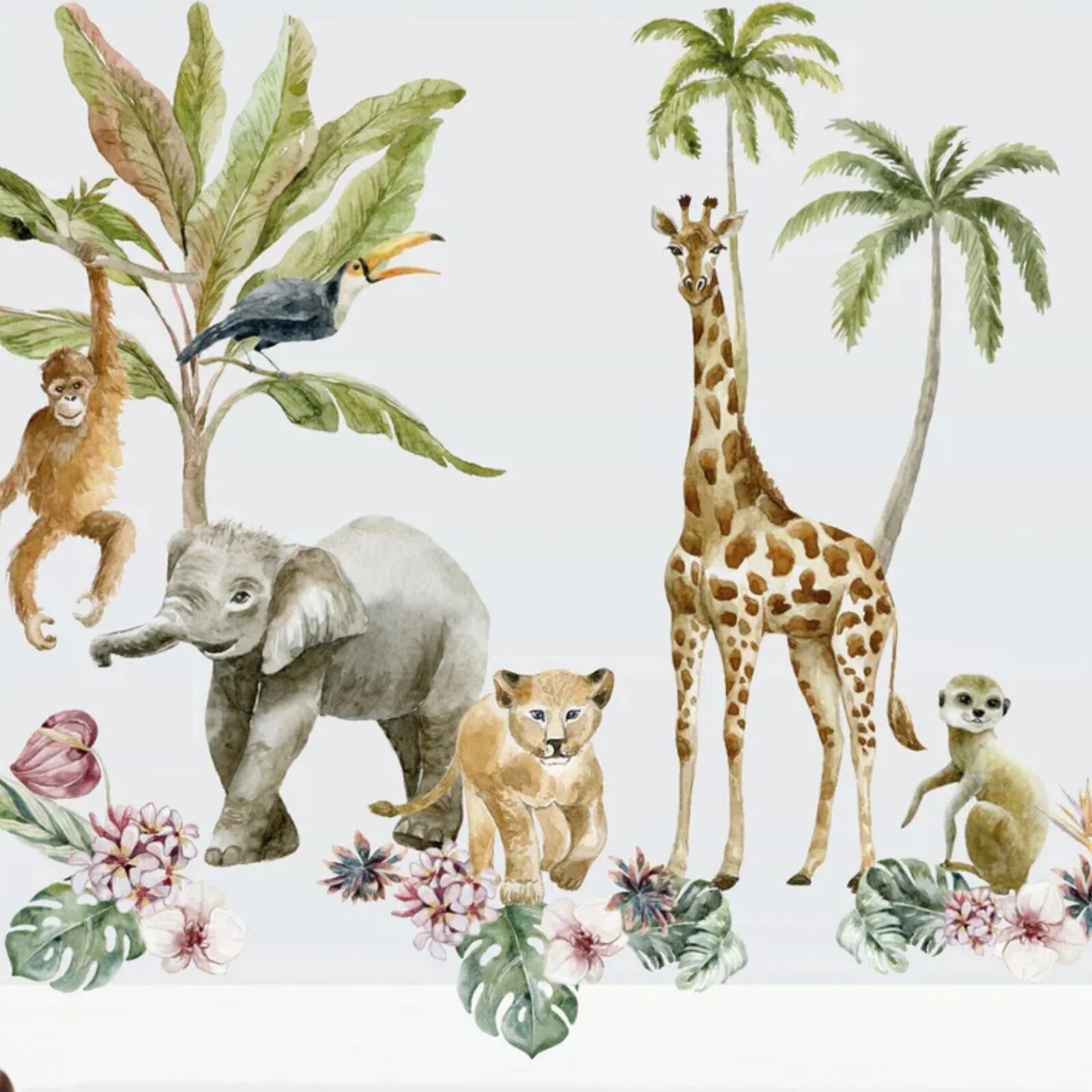 Live Vida Tropical Giraffe Large Wall Stickers - ebebek - Black Friday