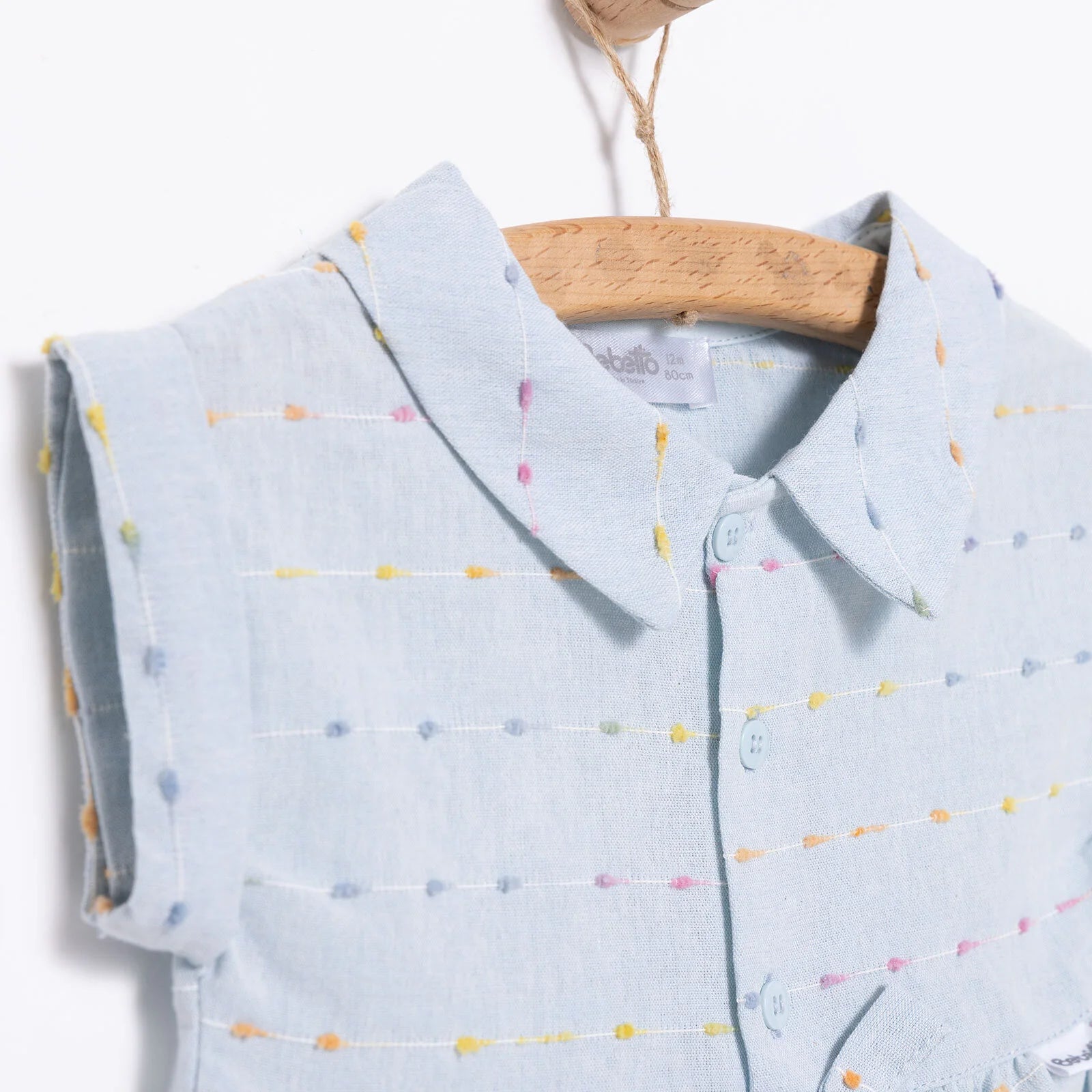 Bebetto Ponpon Team Girl Skirtall - Light Blue - ebebek - Black Friday