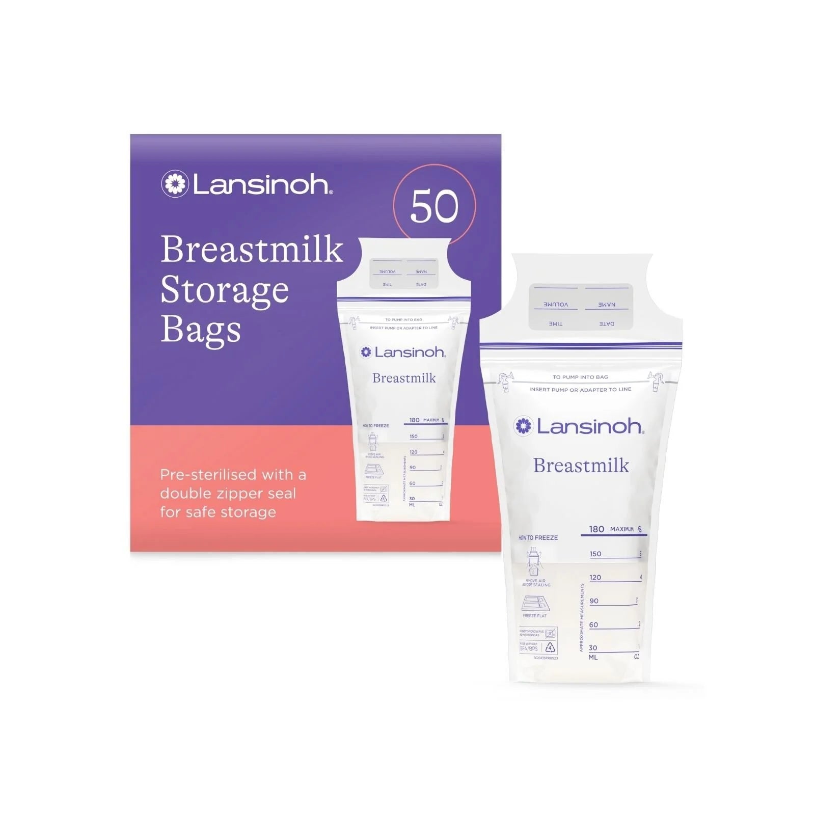 Lansinoh Breastmilk Storage Bags 50 pcs - ebebek - Black Friday