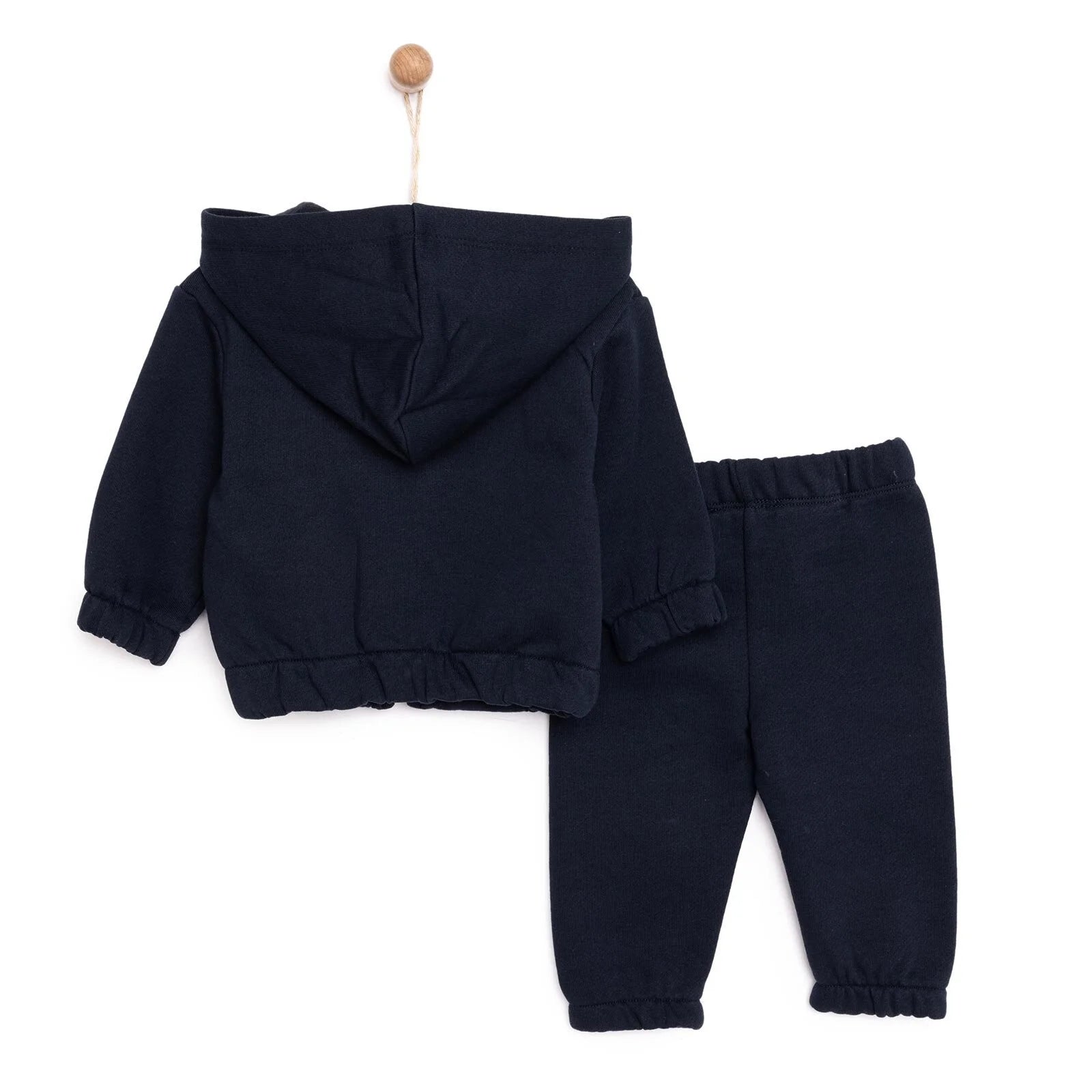 HelloBaby Basic Boy Raised Jogging Set - Navy Blue - ebebek - Black Friday