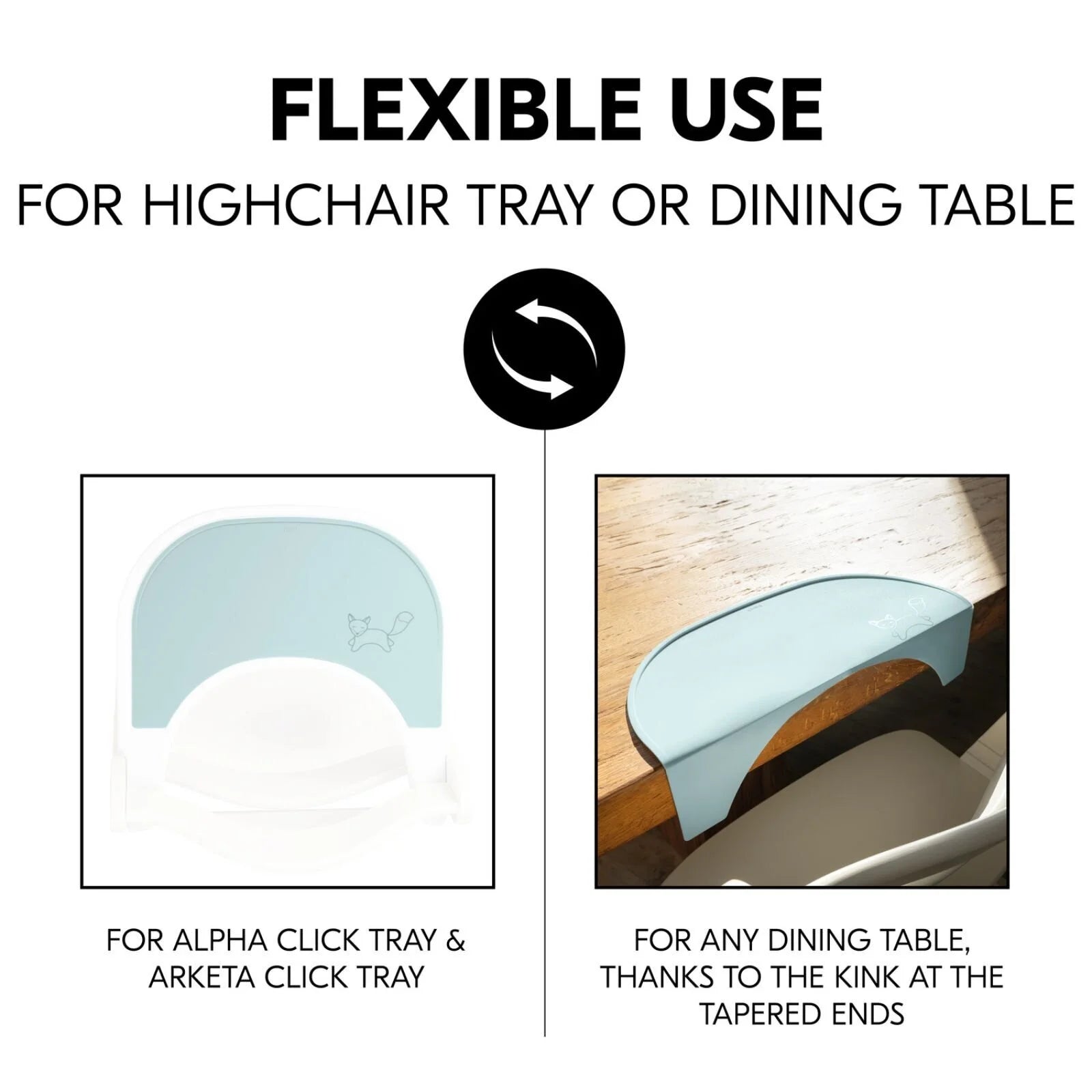 Hauck Highchair Tray Mat - Mint Fox - ebebek - Black Friday