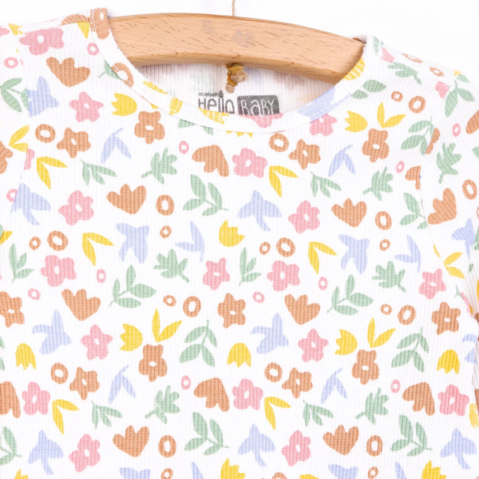 HelloBaby Girl Long Sleeve Pyjamas Set - Ecru - ebebek - Black Friday