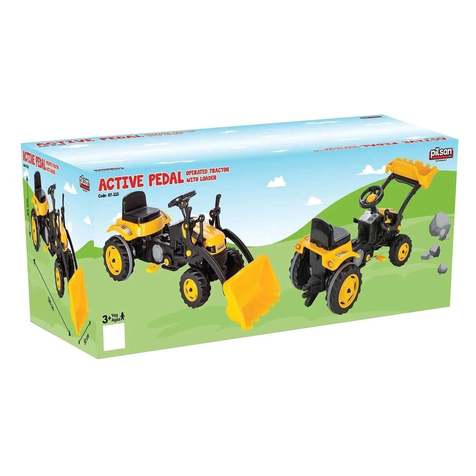 Pilsan Active Ride On Tractor with Pedal - Yellow - ebebek - Black Friday
