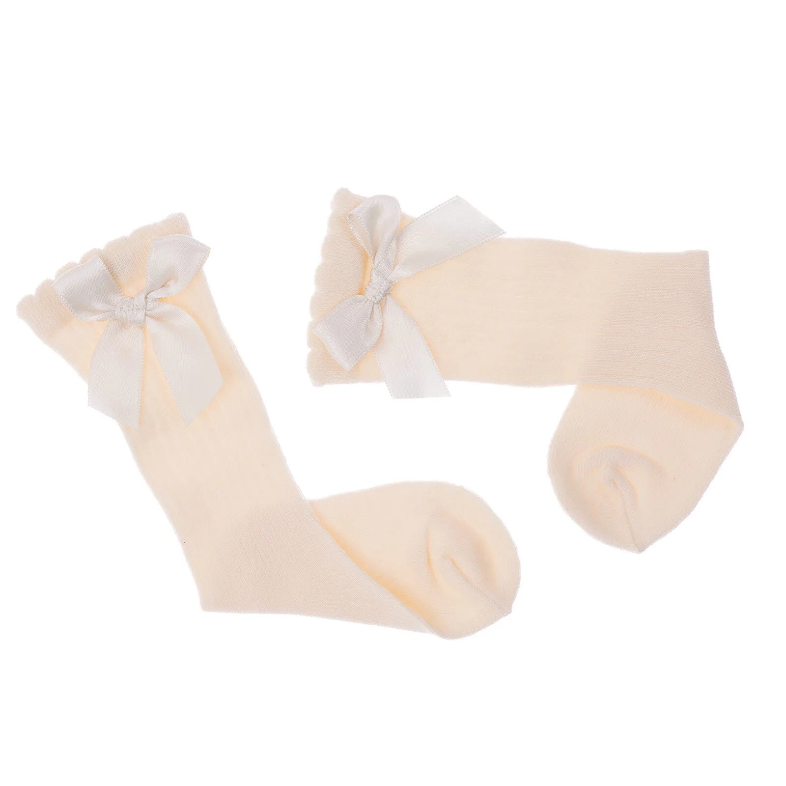 HelloBaby Girl Knee Socks - Ecru - ebebek - Black Friday
