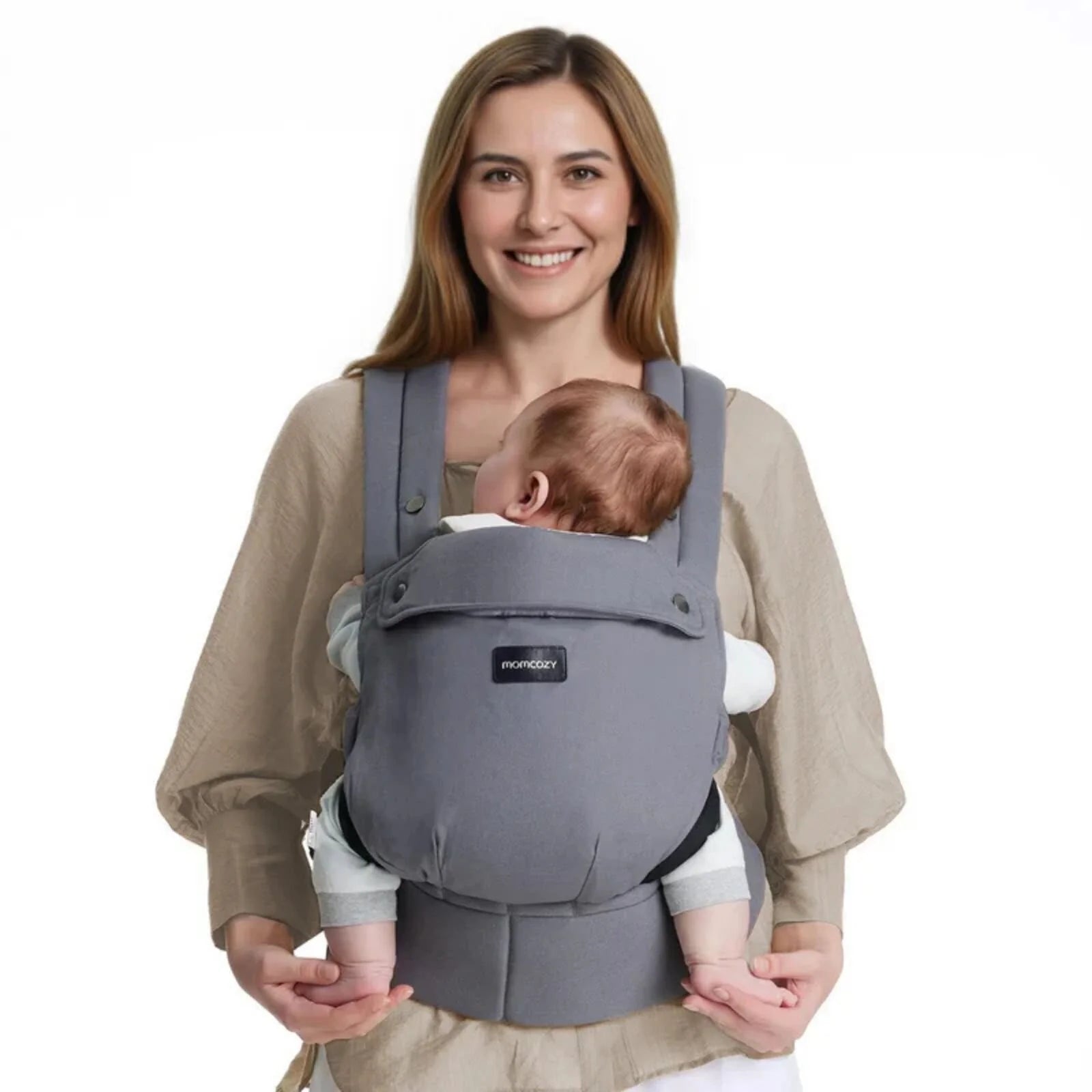 Momcozy Baby Carrier Newborn to Toddler Cotton - Grey - ebebek - Black Friday