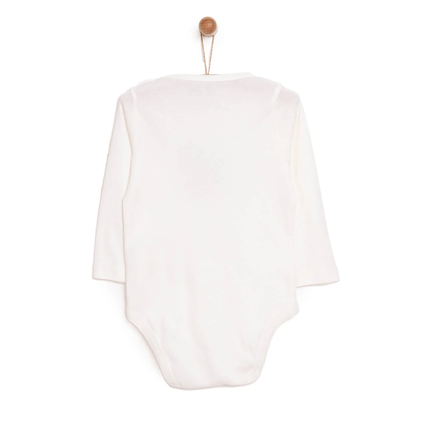 HelloBaby Baby Boy Long Sleeve Bodysuit - Beige - ebebek - Black Friday