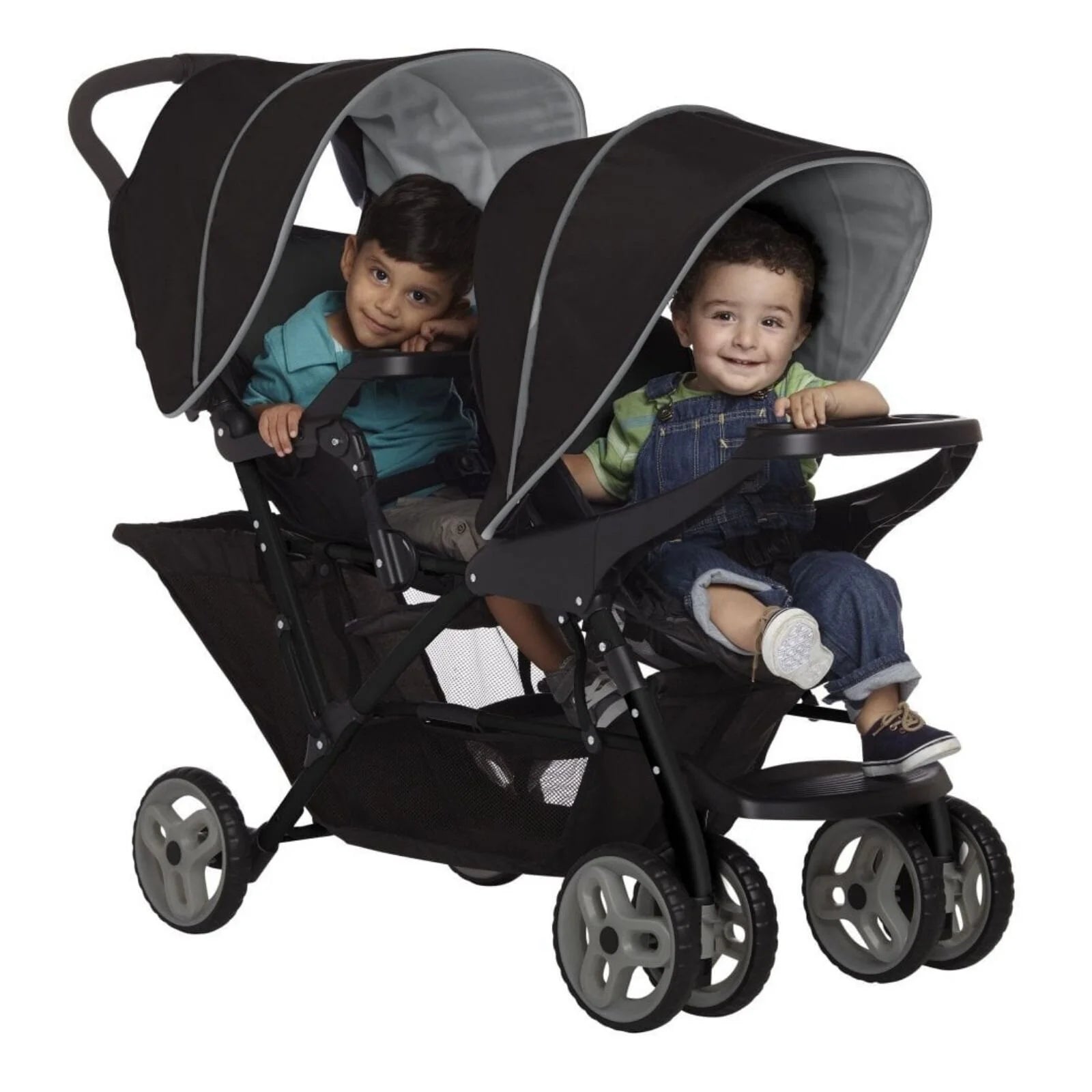 Graco Stadium Duo Tandem Stroller - Black/Grey - ebebek - Black Friday