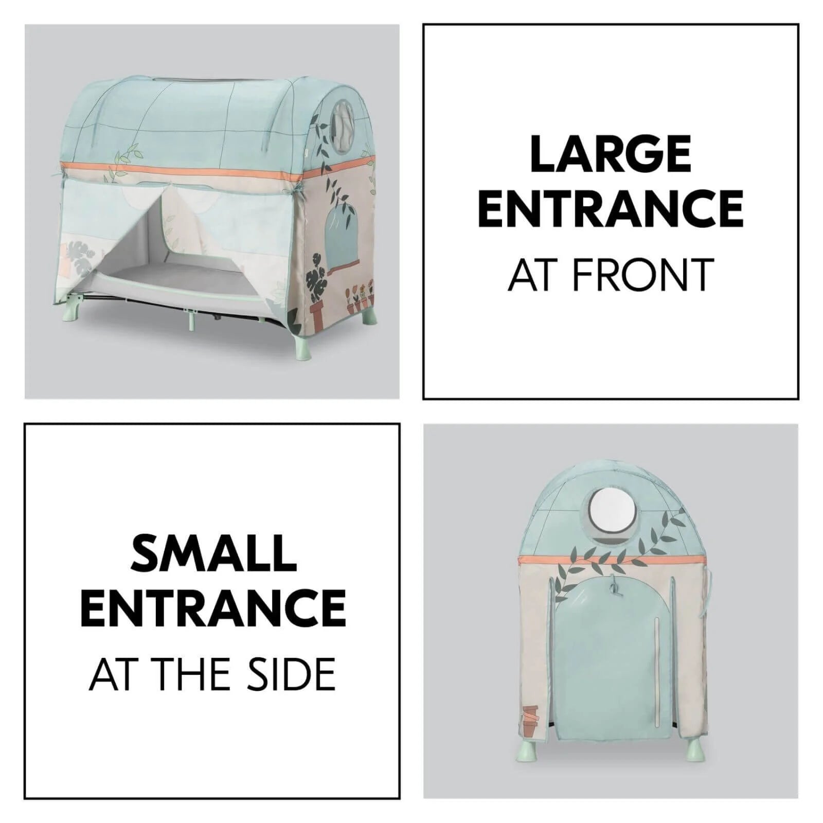 Hauck Travel Cot Cover - Plants - ebebek - Black Friday