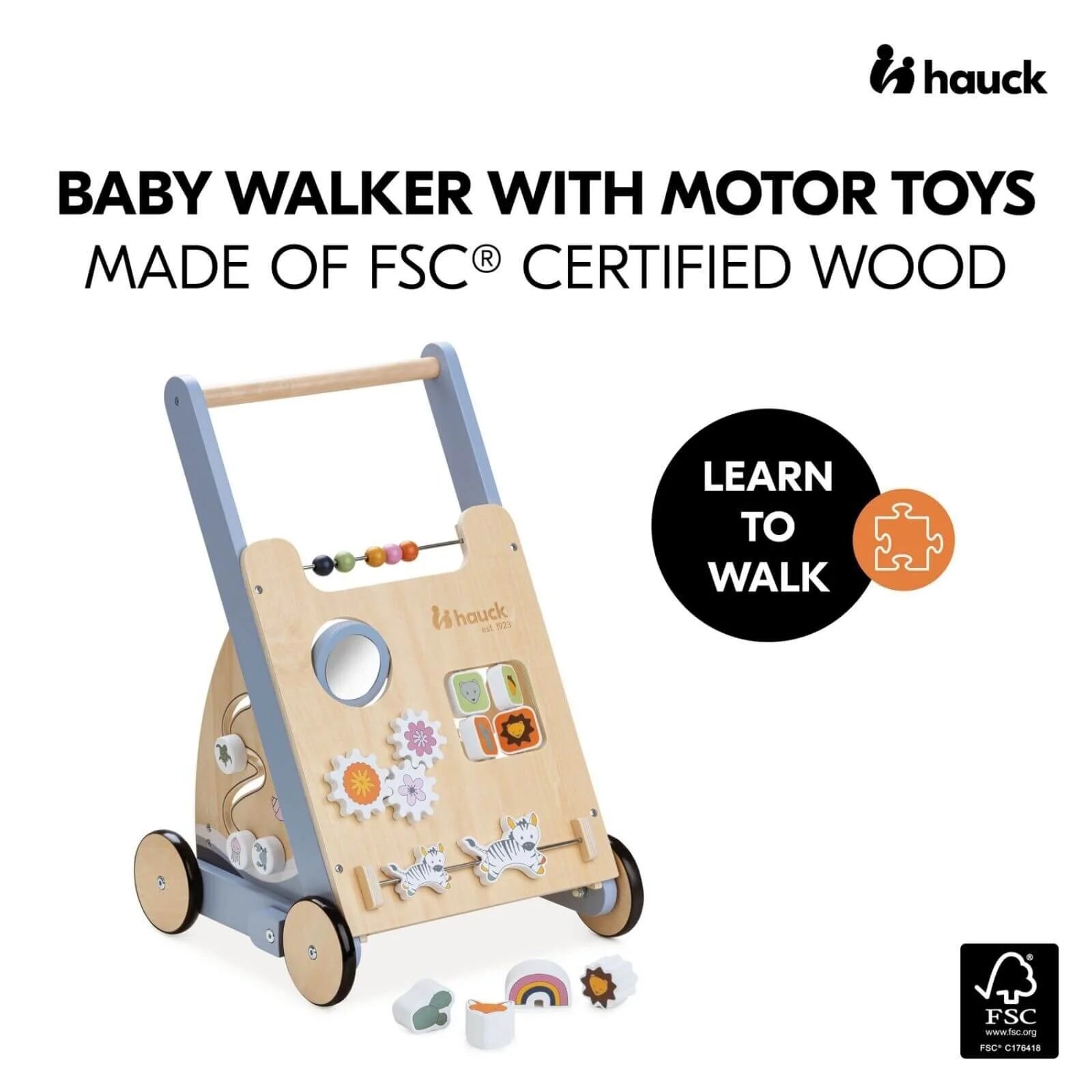 Hauck Learn to Walk - Skills Wooden Walker - Hauck - ebebek