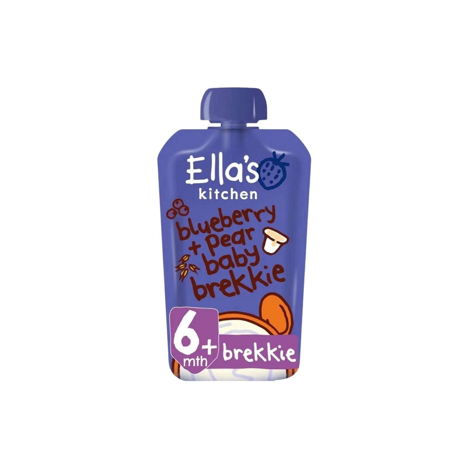 Ella's Kitchen Organic Blueberry & Pear Baby Brekkie Pouch 6+ months 100g - ebebek - Black Friday