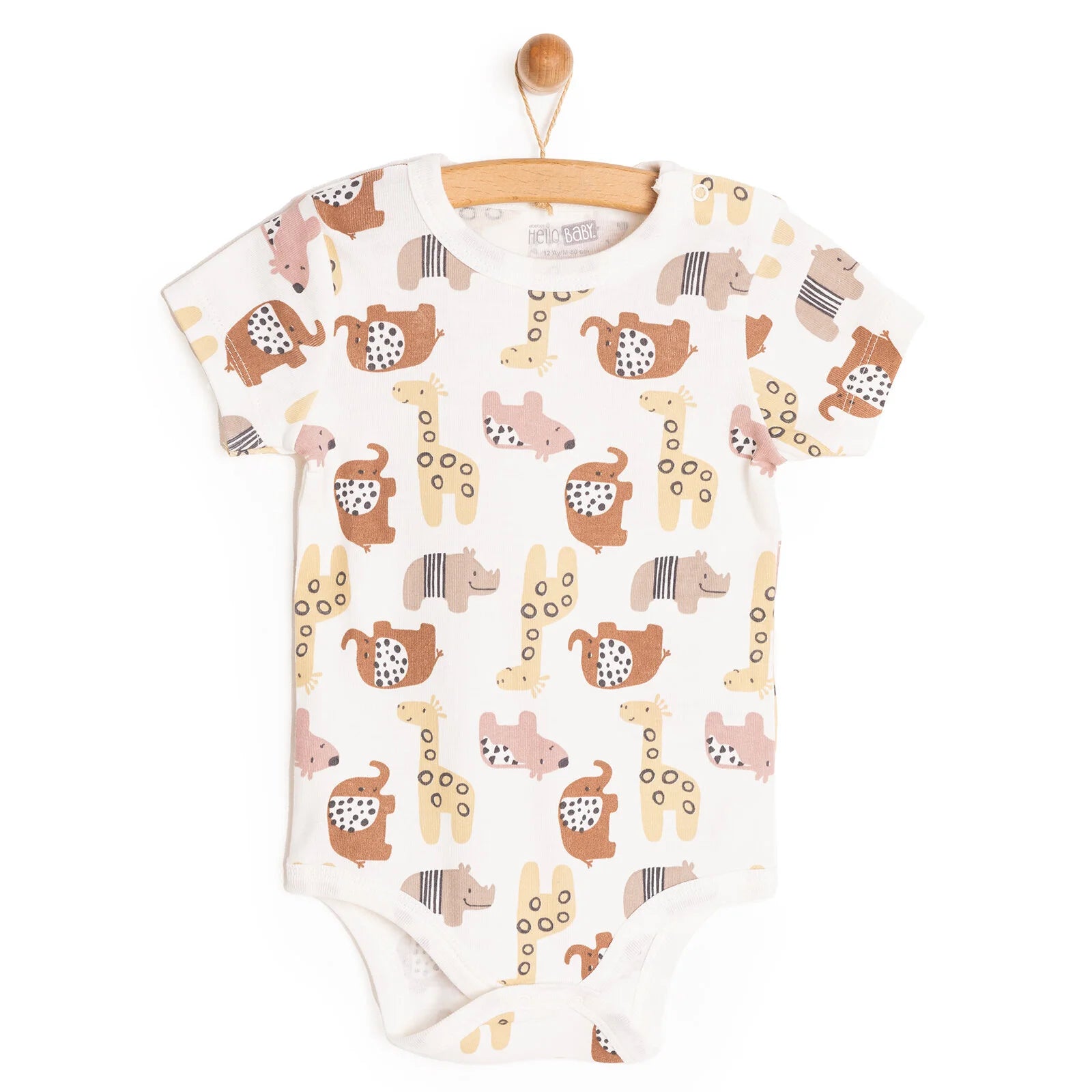 HelloBaby Baby Girl Short Sleeve Body - Ecru - ebebek - Black Friday