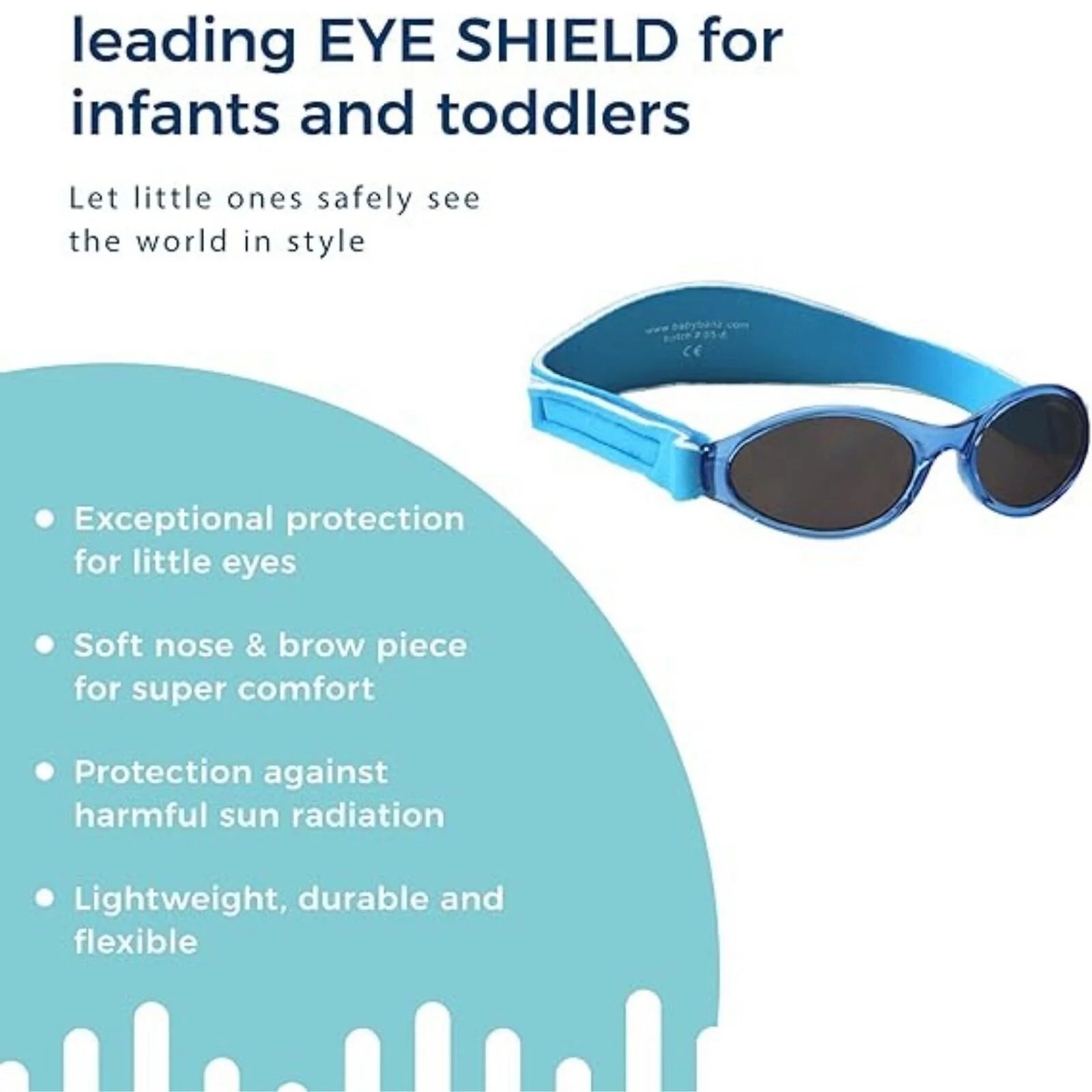 Baby Banz Bubzee Sunglasses 0 - 2 yrs - Lagoon Blue - ebebek - Black Friday