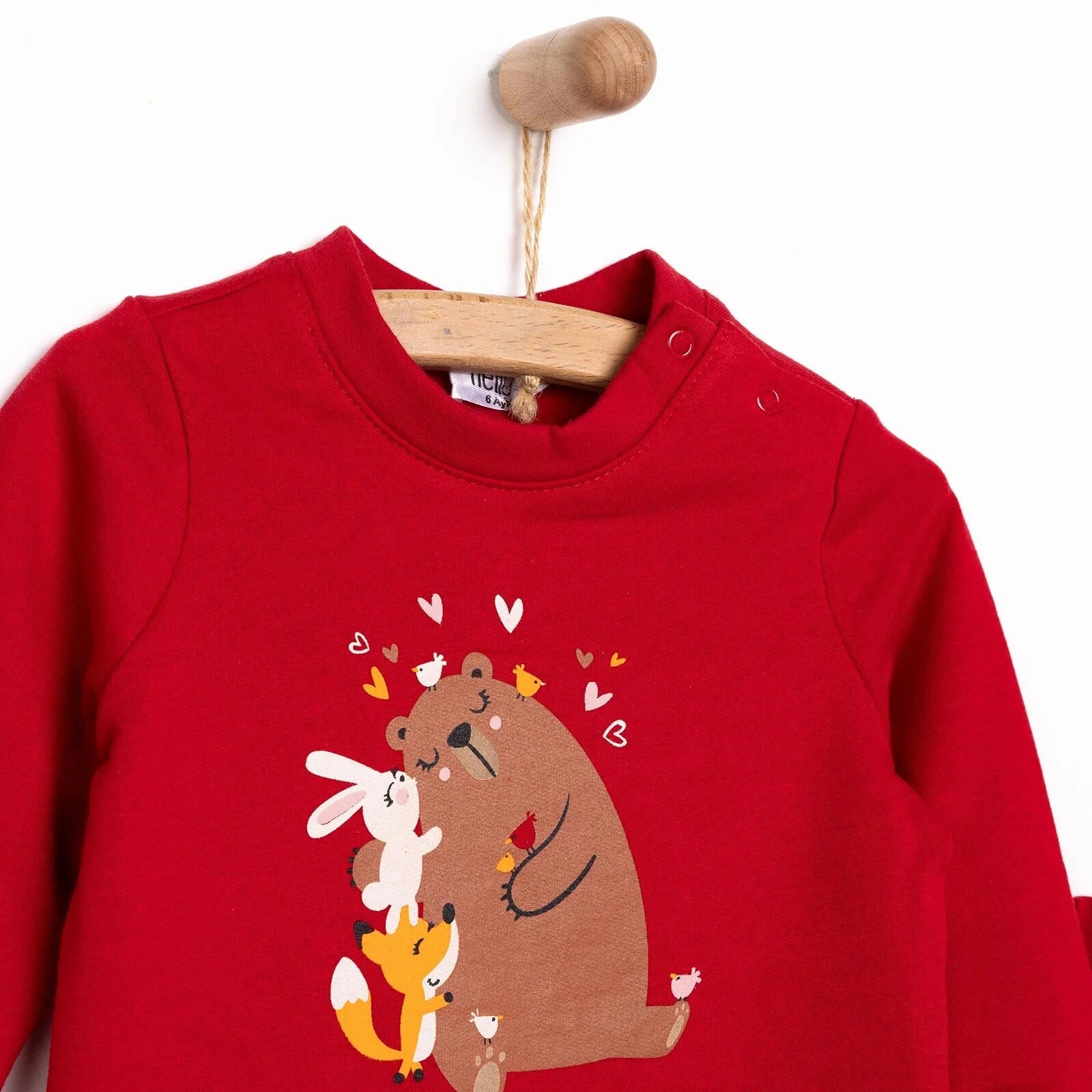 HelloBaby Basic Girl Jogging Set - Red - ebebek - Black Friday