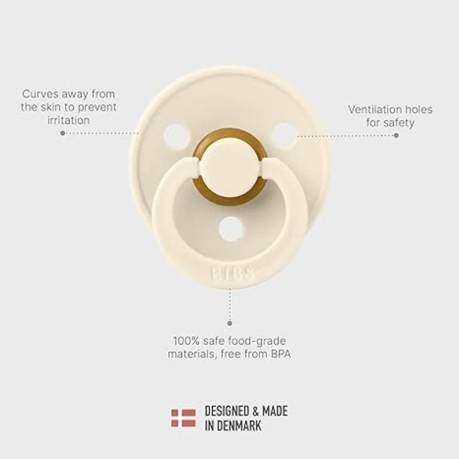 BIBS Colour Latex Soothers 6+ months Pack of 2 - Vanilla & Cloud - ebebek - Black Friday