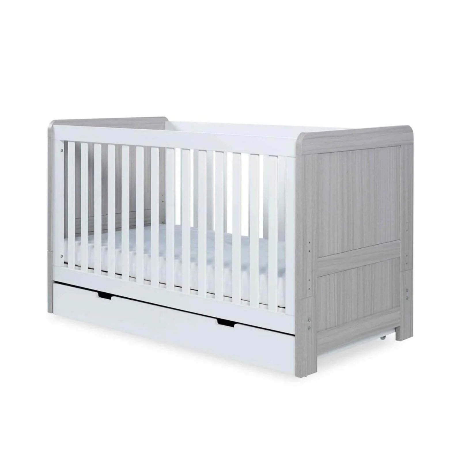 Ickle Bubba Pembrey Furniture Set Under Drawer Ash Grey & White 3 pcs - Premium Sprung Mattress - ebebek - Black Friday