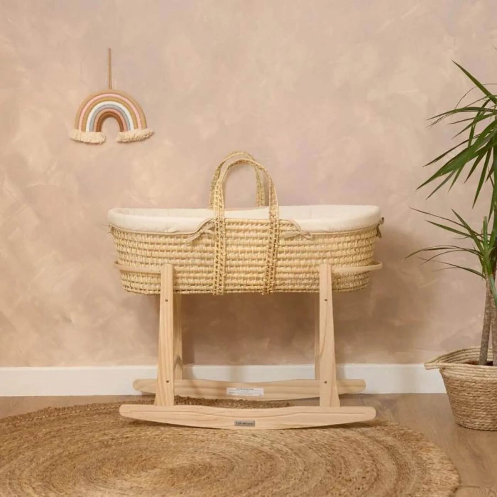 Clair de Lune Cream Organic Palm Moses Basket - Cream - ebebek - Black Friday