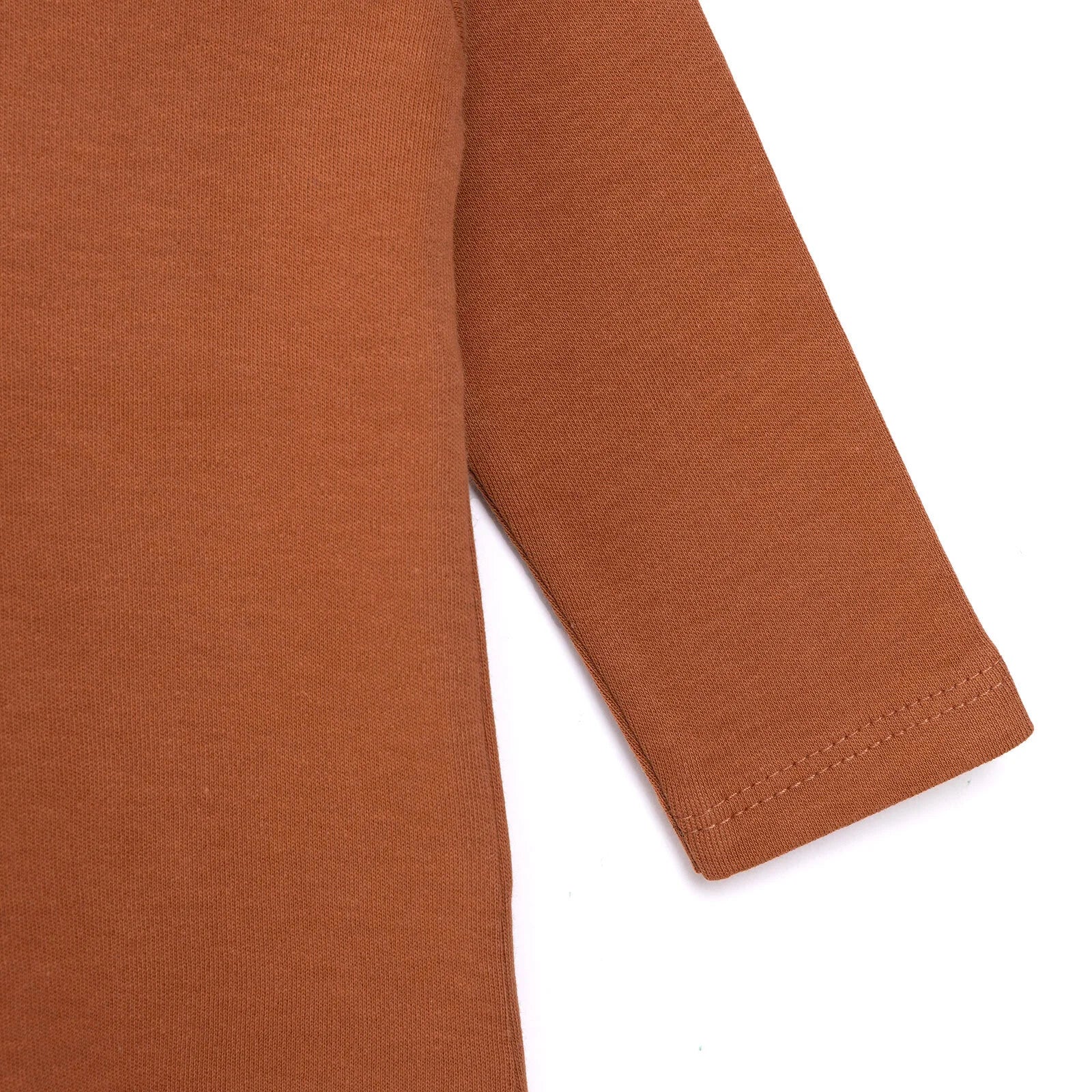 HelloBaby Basic Interlock Long Sleeve T-Shirt - Brown - ebebek - Black Friday