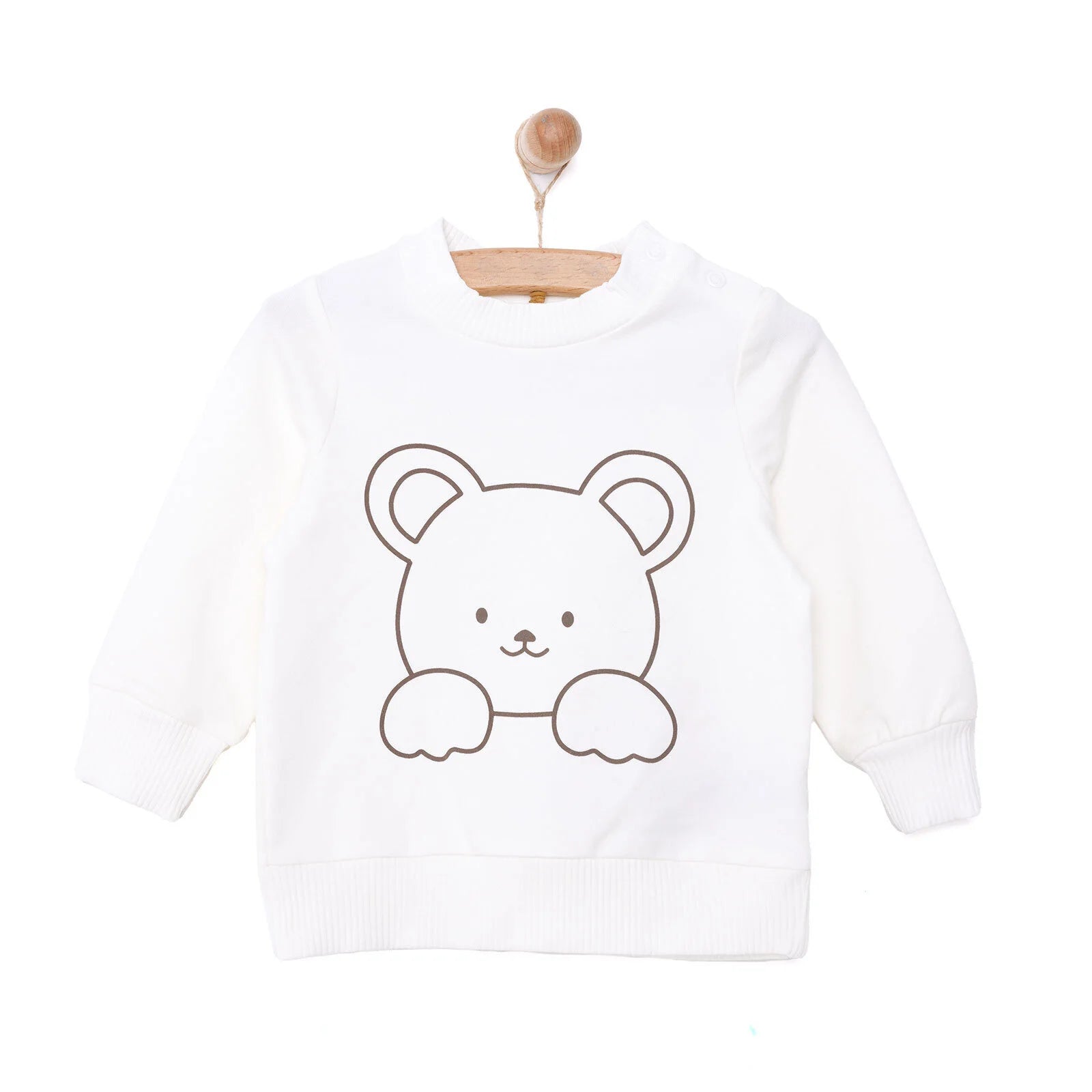 HelloBaby Newborn Girl Cat Printed Sweatshirt - ebebek - Black Friday