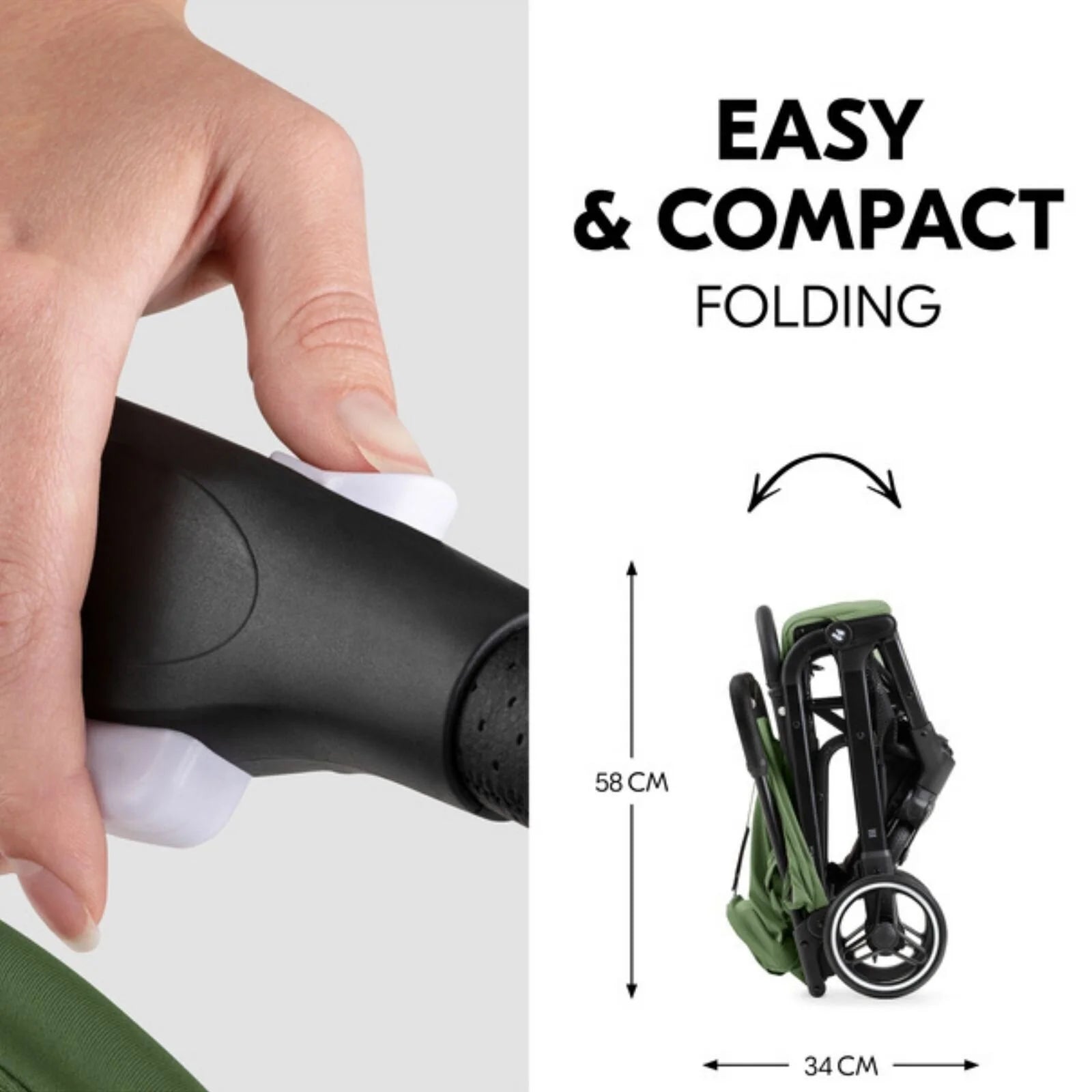 Hauck Travel N Care Plus Stroller - Green - ebebek - Black Friday