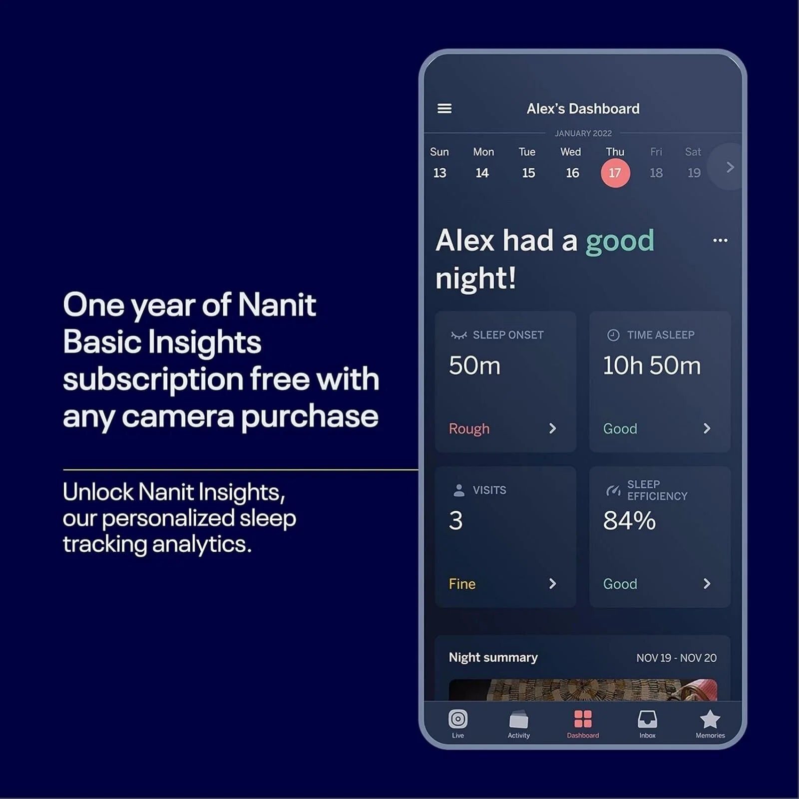 Nanit Pro Baby Monitor & Wall Mount - ebebek - Black Friday