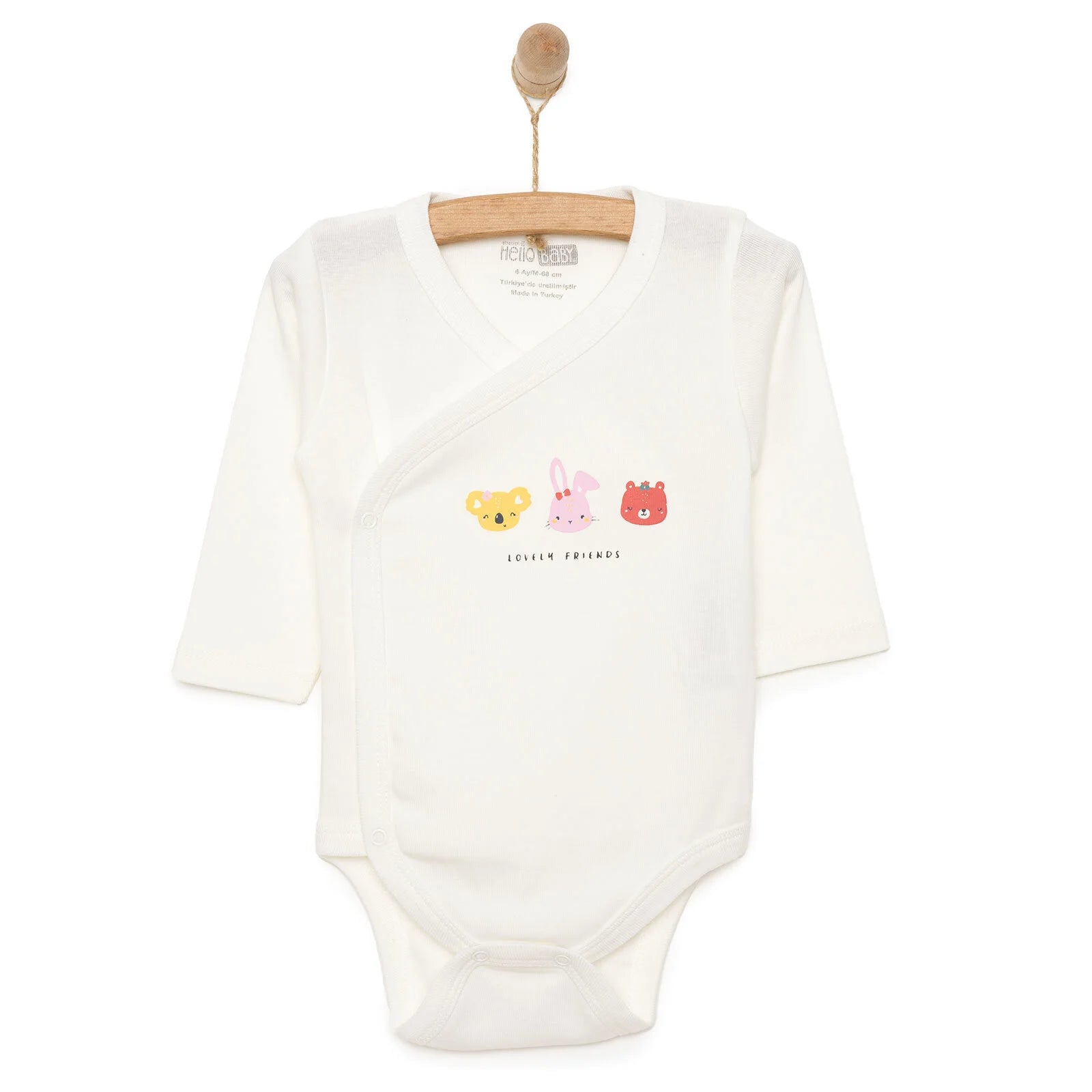 HelloBaby Sleeve Bodysuit - Ecru - ebebek - Black Friday