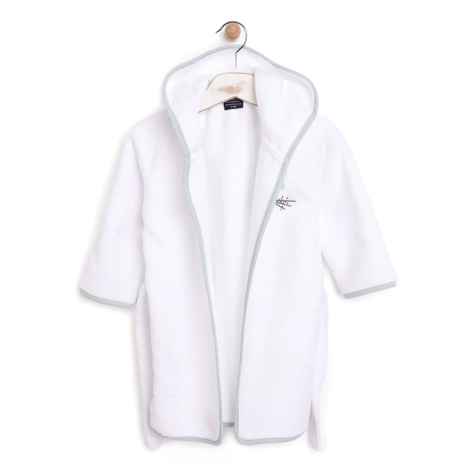 Mollia Boy Baby Bathrobe - White - ebebek - Black Friday