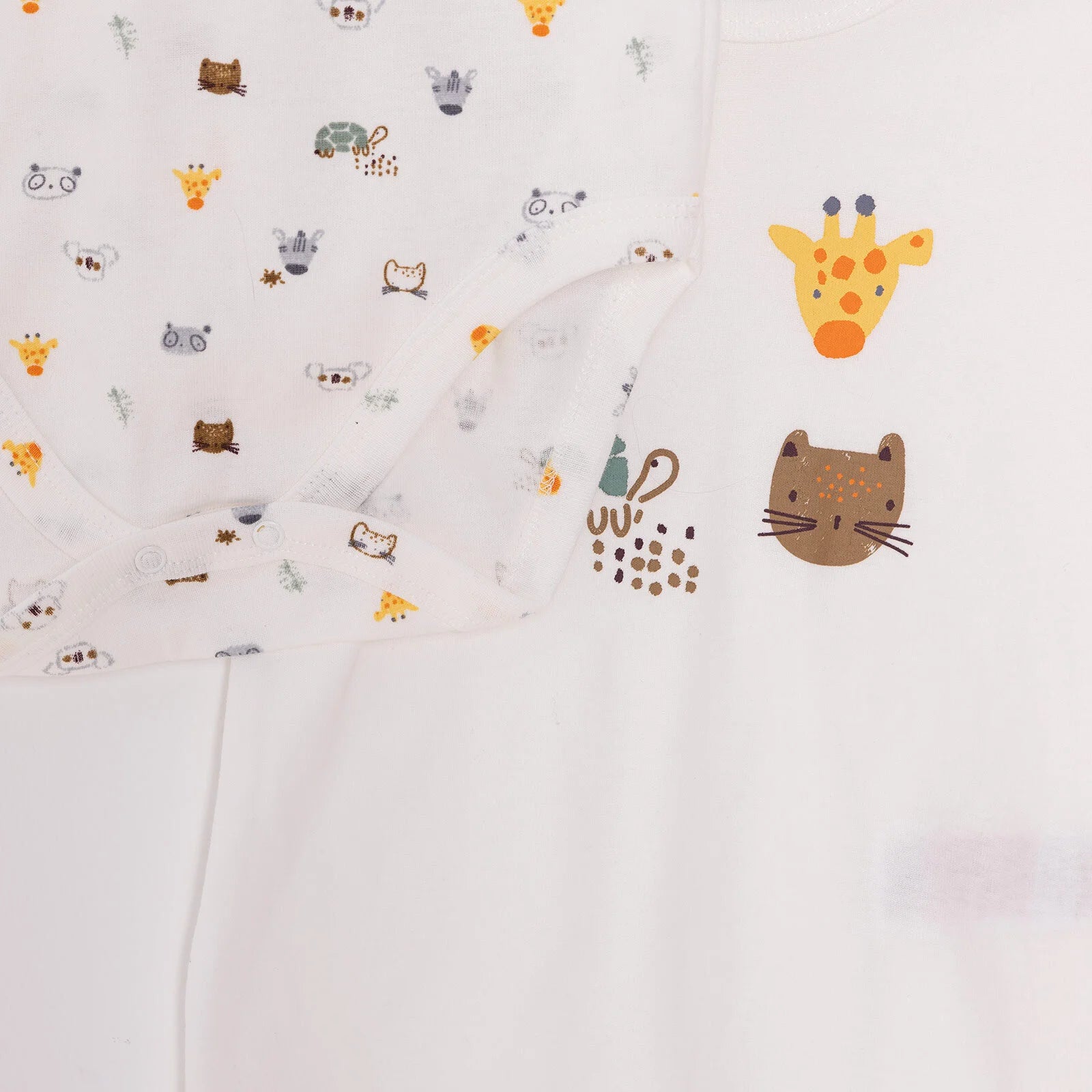 HelloBaby Unisex Baby Short Sleeve Bodysuit 2 pcs - Ecru - ebebek - Black Friday