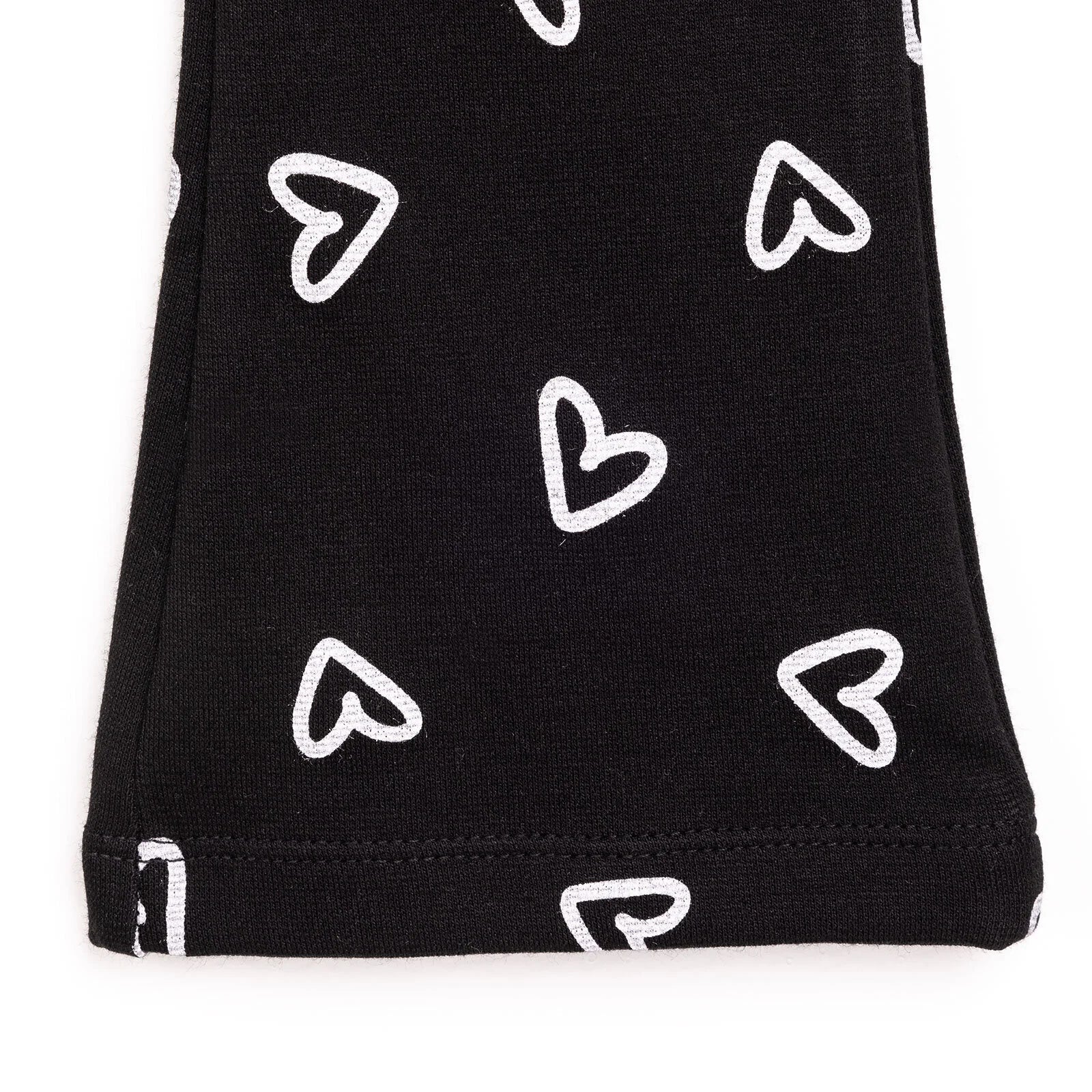 HelloBaby Basic Girl Heart Patterns Flare Leggings - Black - ebebek - Black Friday