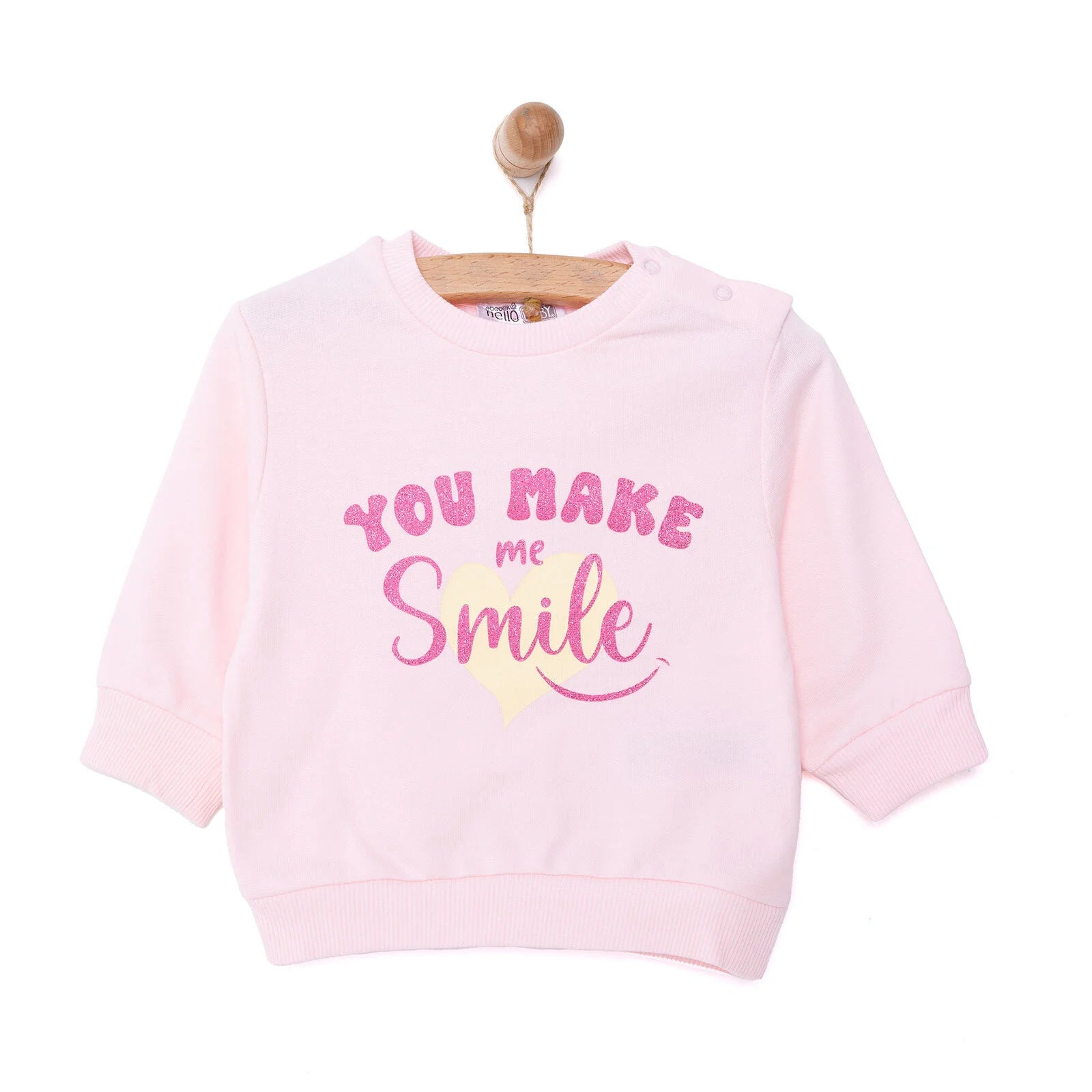 HelloBaby Basic Baby Girl Sweatshirt - Pink - ebebek - Black Friday