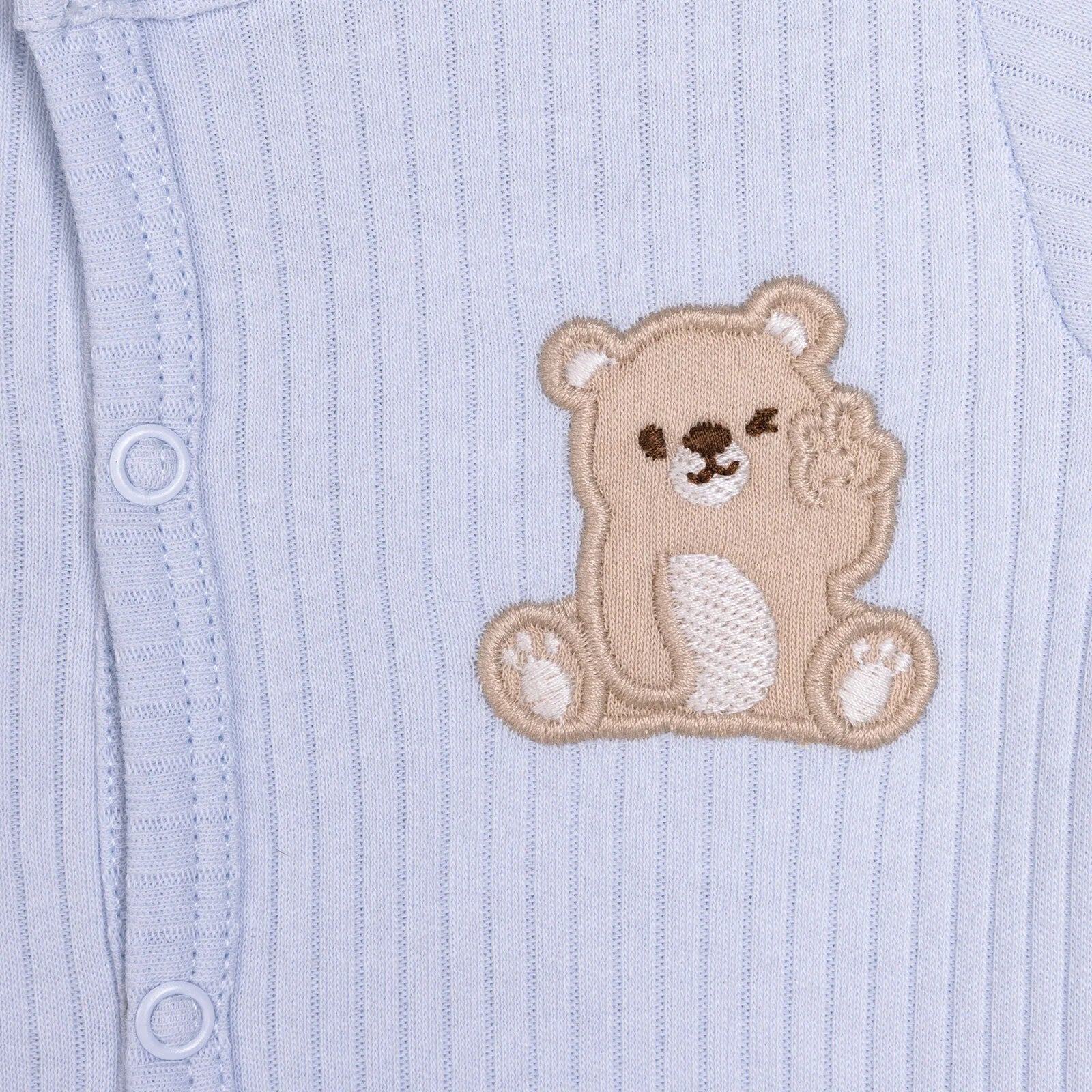 HelloBaby Newborn Boy Footed Jumpsuit - Light Blue - ebebek - Black Friday