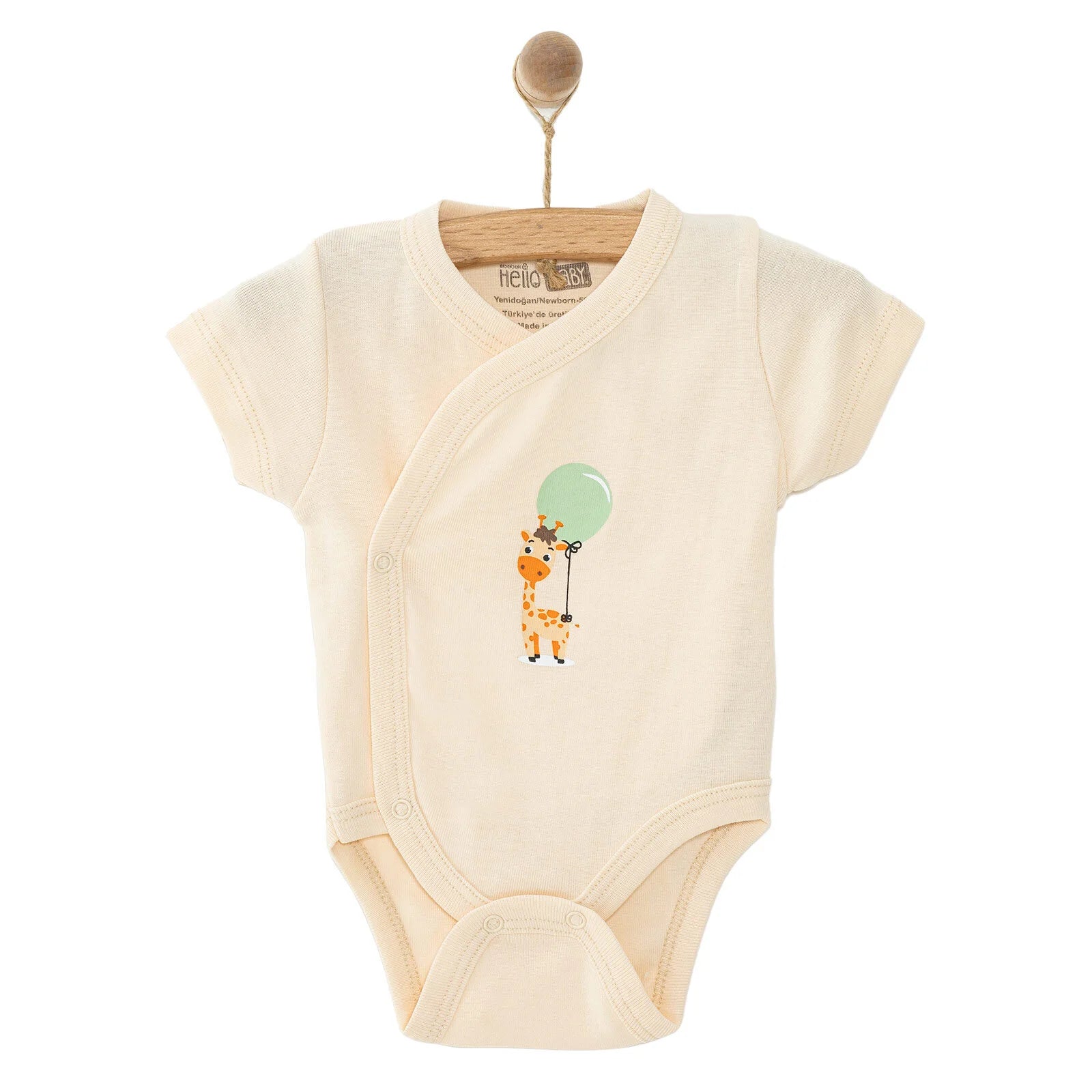 HelloBaby Newborn Short Sleeve Body - Beige - ebebek - Black Friday