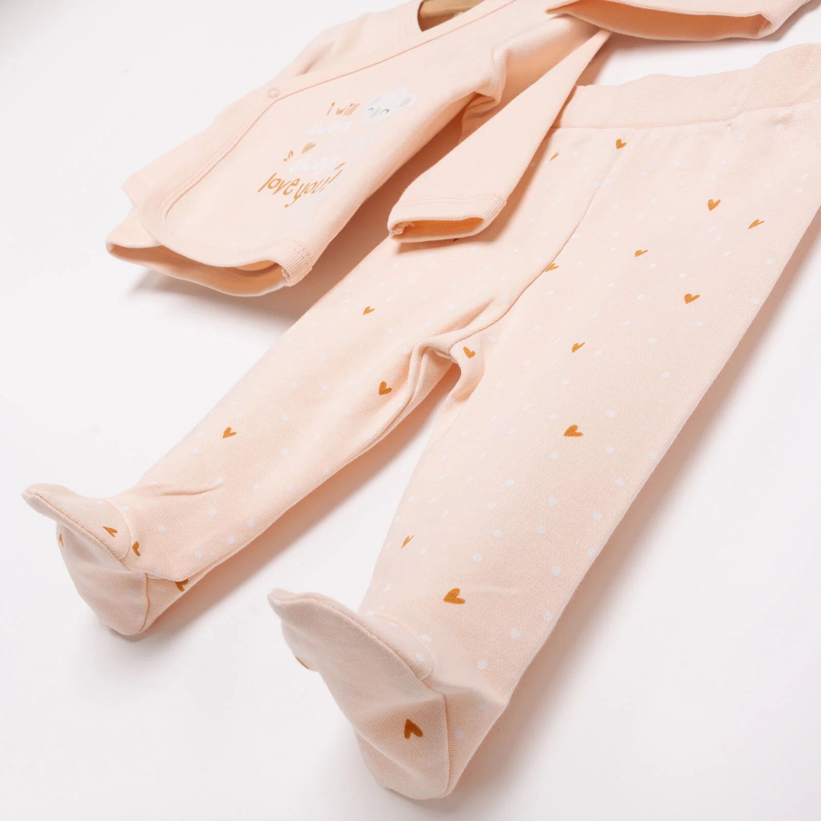 HelloBaby Wrapover Top - Hat - Footed Bottom - Powder - ebebek - Black Friday